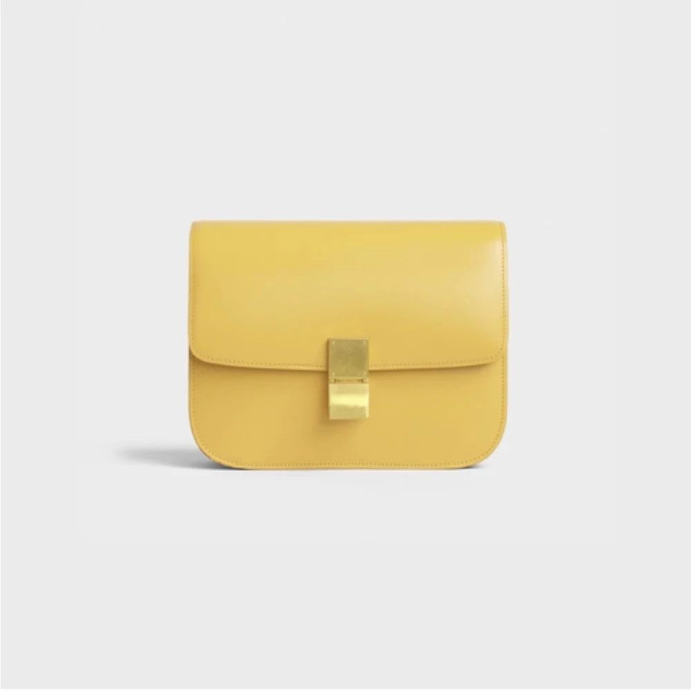 Celine o1bcso1str1224 Size: OS / Teen Classic Medium Bag in Yellow Size ONE SIZE - 1 Thumbnail