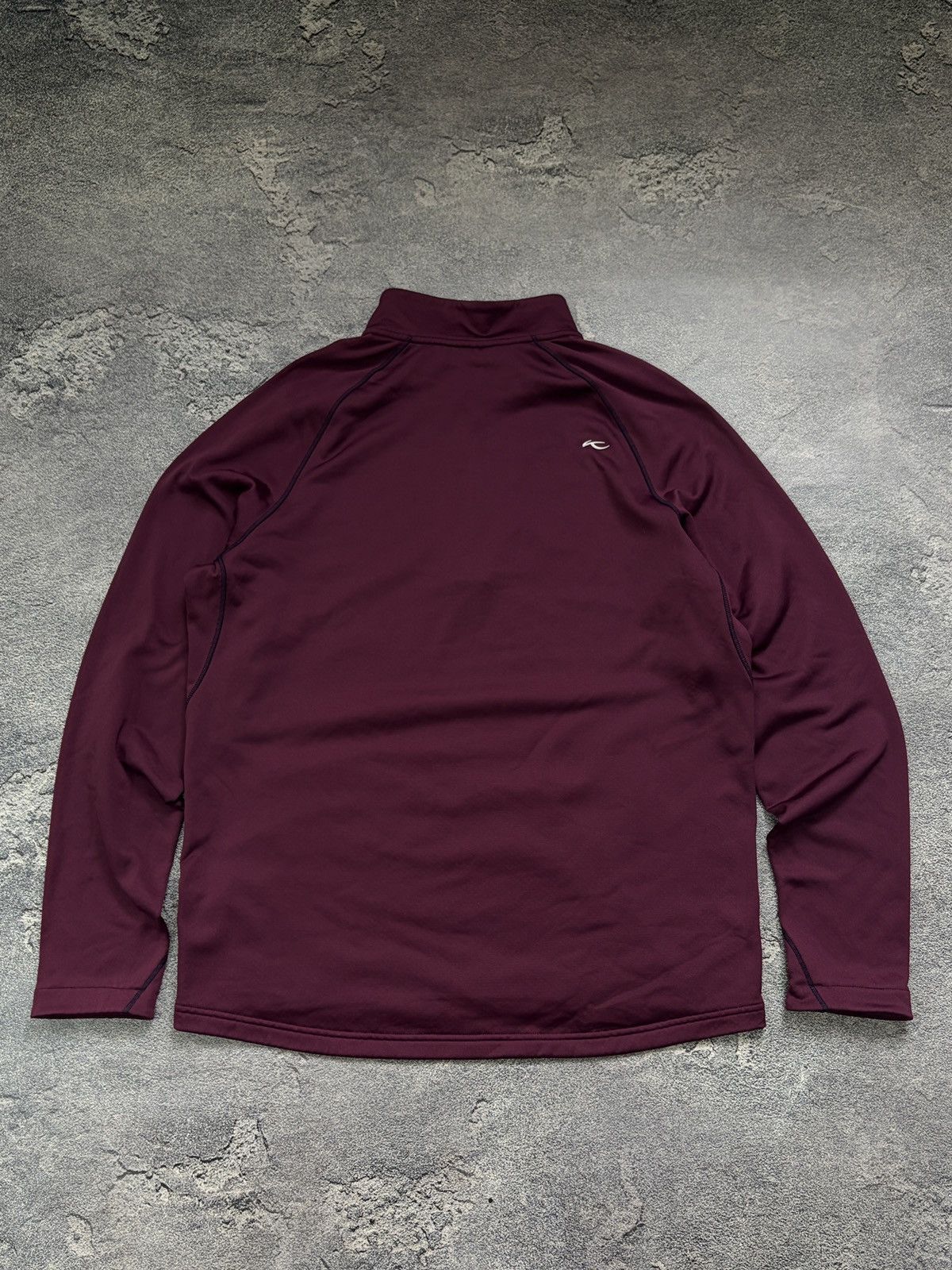 KJUS KJUS Burgundy Diamond Fleece Half-Zip Pullover Size 54 XL Size US XL / EU 56 / 4 - 2 Thumbnail
