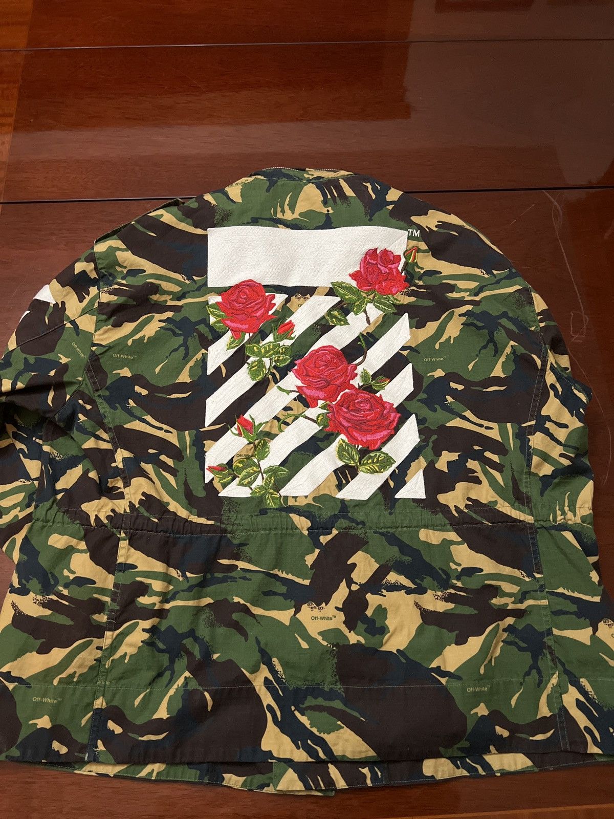 Off-White Off-White Diagonal Rose Stripes Camo Jacket ‘Camo’ Size L / US 10 / IT 46 - 2 Thumbnail