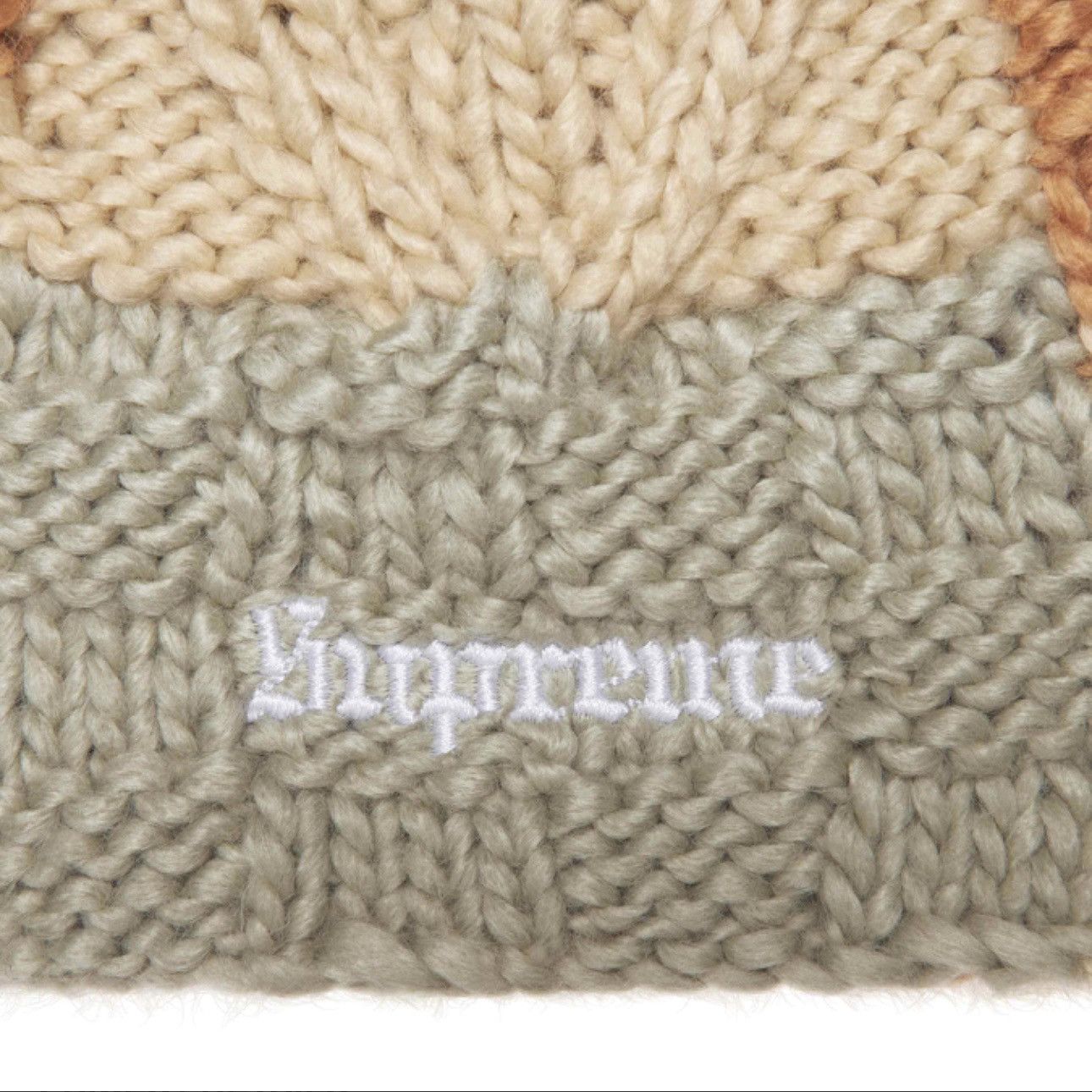 Supreme Supreme Block Knit Beanie Tan SS25 Handknit Deadstock DS Size ONE SIZE - 2 Thumbnail