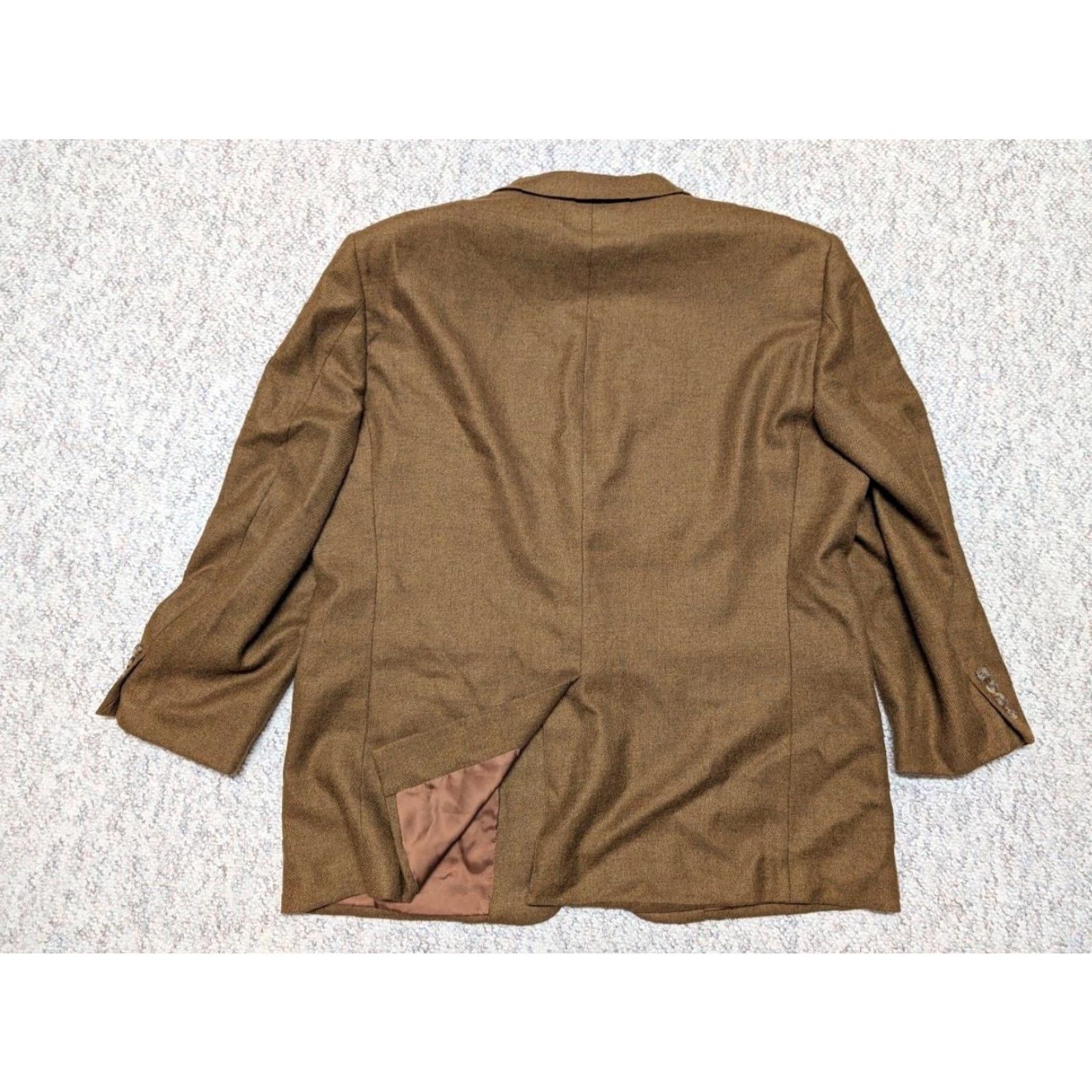 Loro Piana VINTAGE LORO PIANA nordstrom CASHMERE blazer 46S golden brown SPORTSCOAT jacket Size 46R - 2 Thumbnail