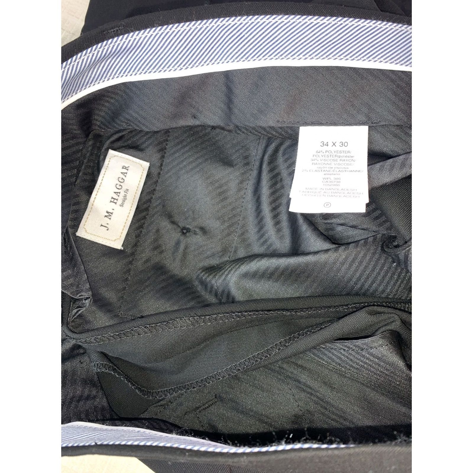 Haggar Haggar Dress Pants Men Black Straight Your City Preppy Wedding 34NWT-12283 Size US 34 / EU 50 - 8 Thumbnail