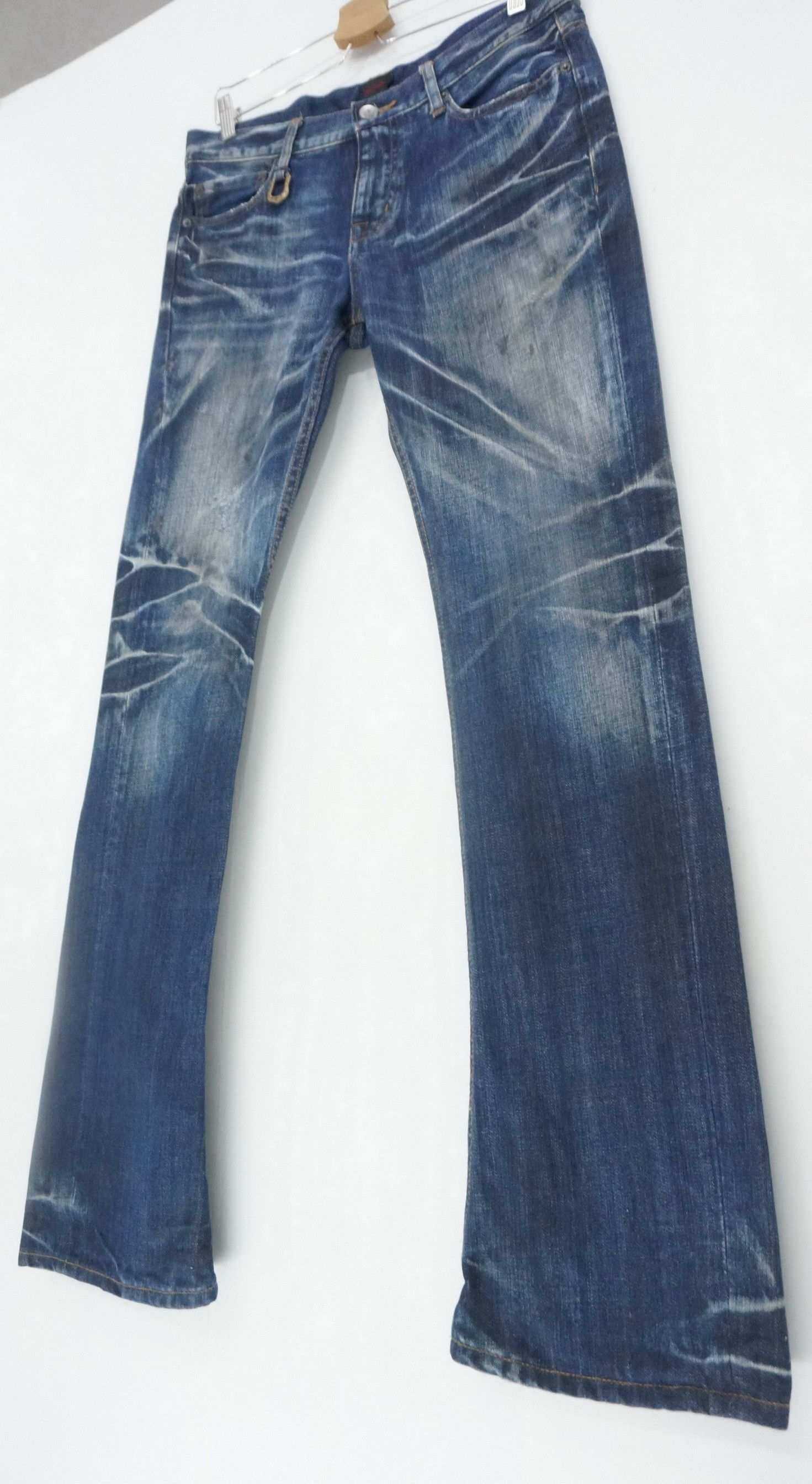 BUFFALO BOBS Dope 🔥 JACKROSE Flared Distressed Jeans Size US 33 - 3 Thumbnail