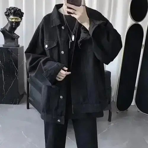 Other Black Oversized Harajuku Denim Jeans Jacket Size US M / EU 48-50 / 2 - 1 Thumbnail