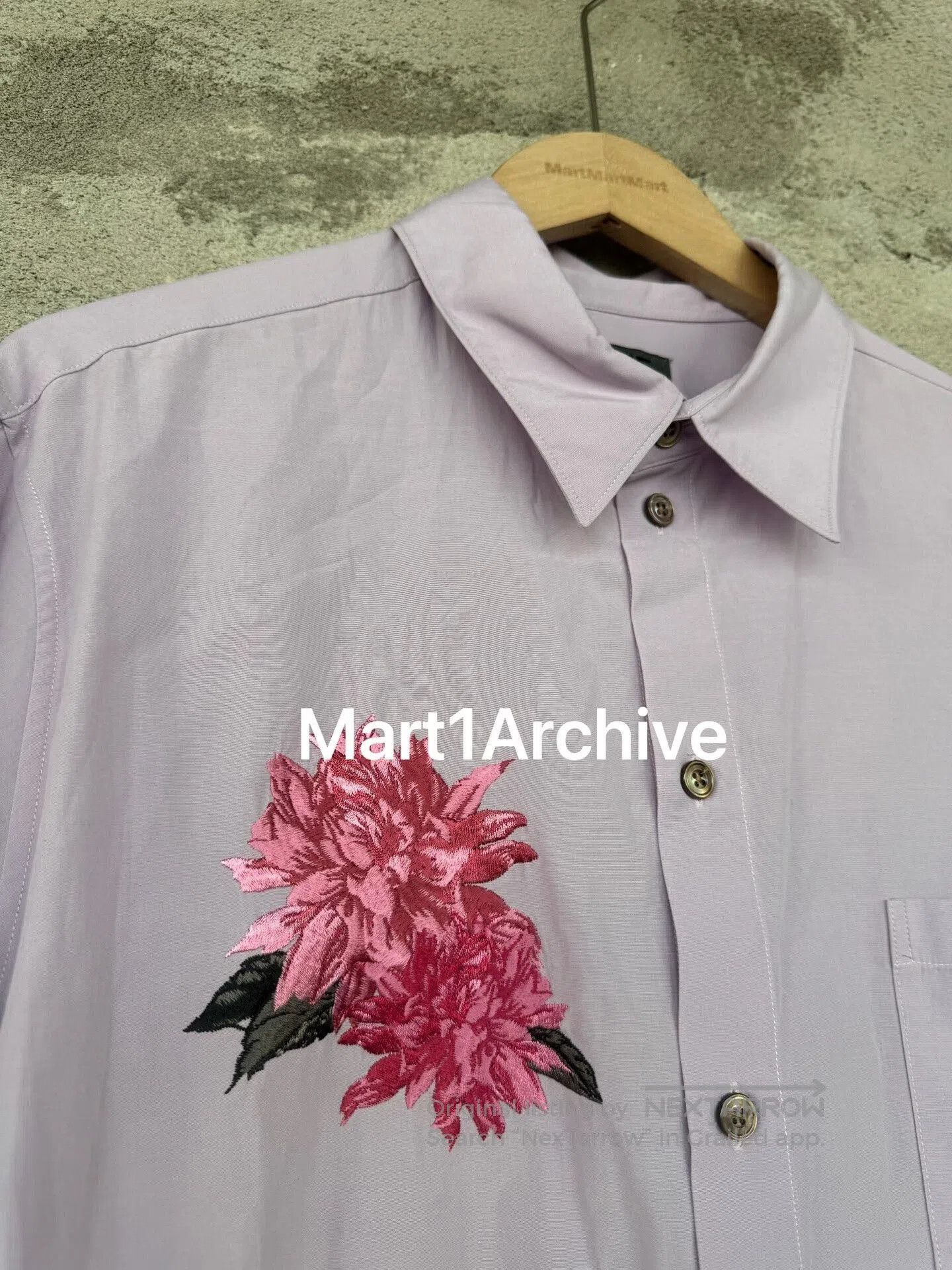 Yohji Yamamoto Yohji Yamamoto S'yte Floral Embroidered Shirt. Size L / US 10 / IT 46 - 3 Thumbnail