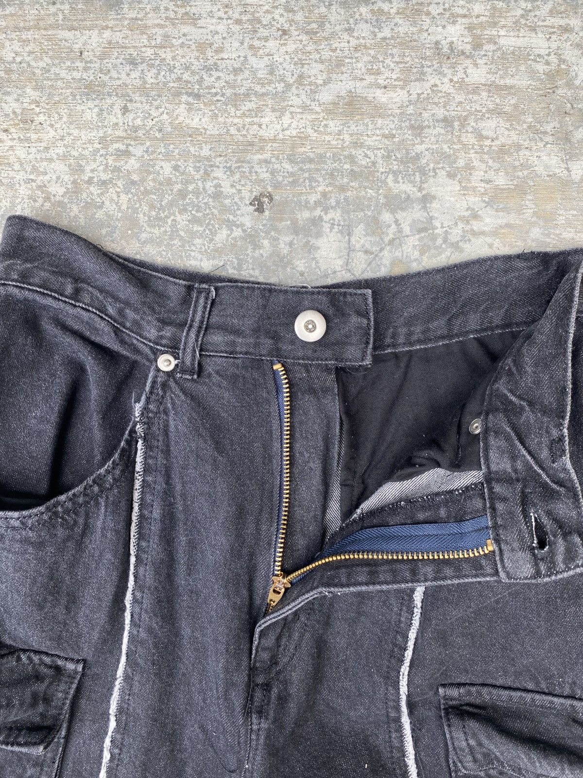 Japanese Brand Colony 2139 baggy denim cargo pants Size 26" / US 2 / IT 38 - 9 Thumbnail