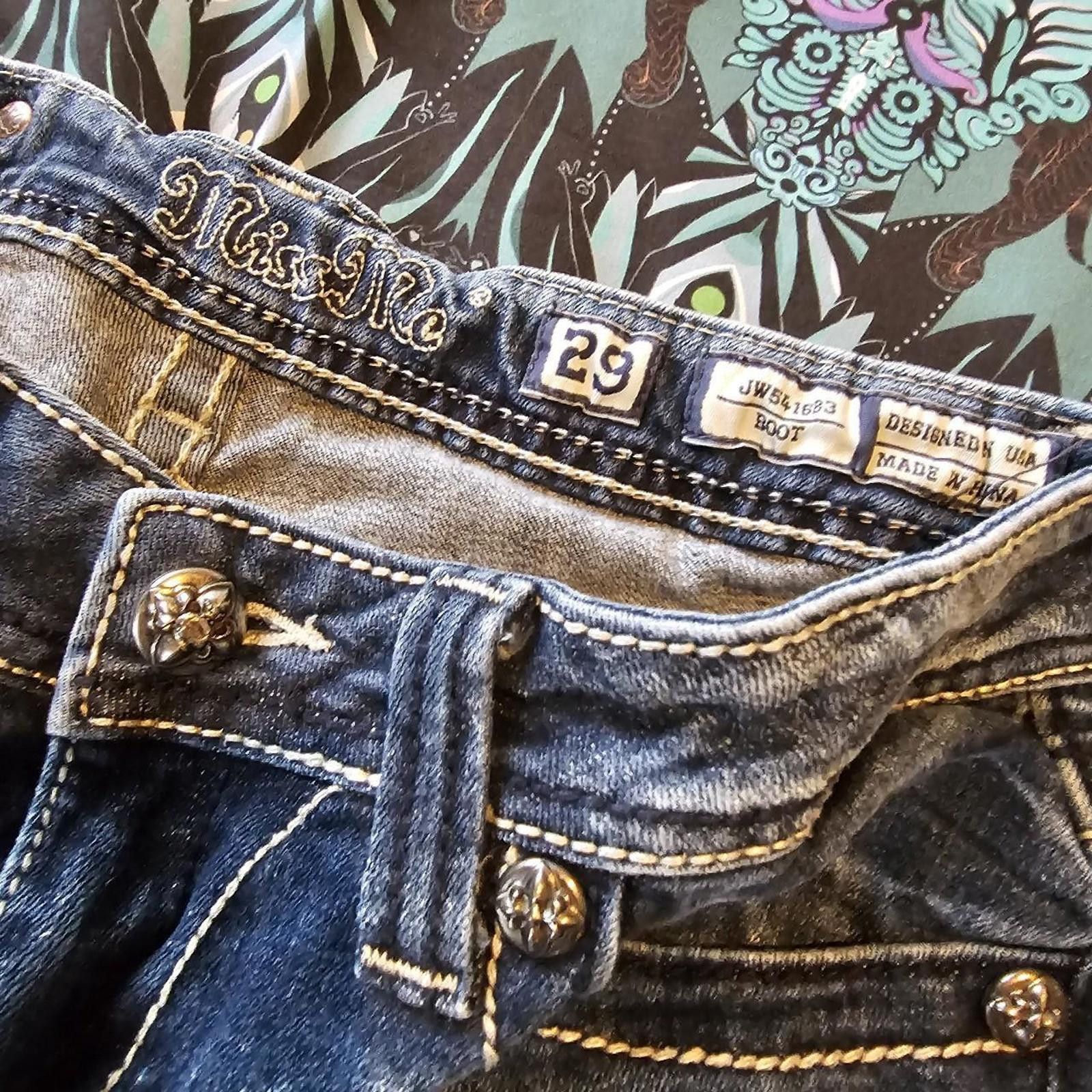 Designer Miss Me Women's Blue Jeans Size 29" - 5 Thumbnail