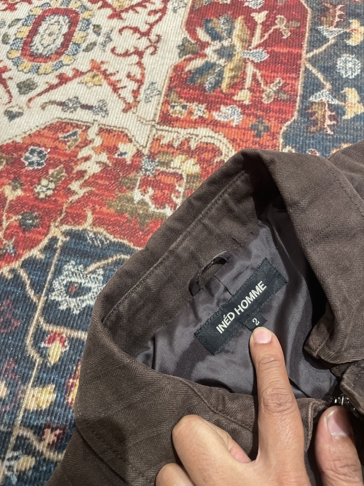 Yohji Yamamoto INED HOMME DENIM JACKET Size US L / EU 52-54 / 3 - 6 Thumbnail