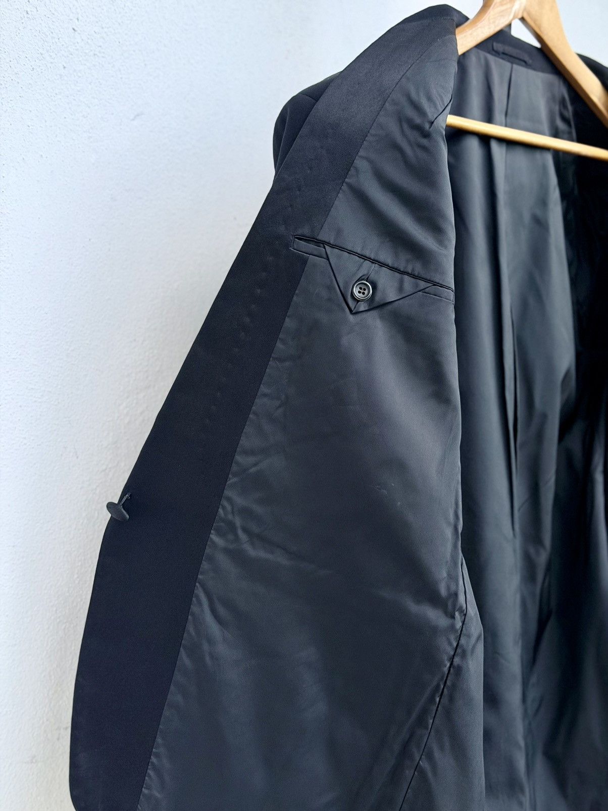 Comme des Garcons Homme Comme des Garçons HOMME black tuxedo for formal evening wear Size 42R - 7 Thumbnail