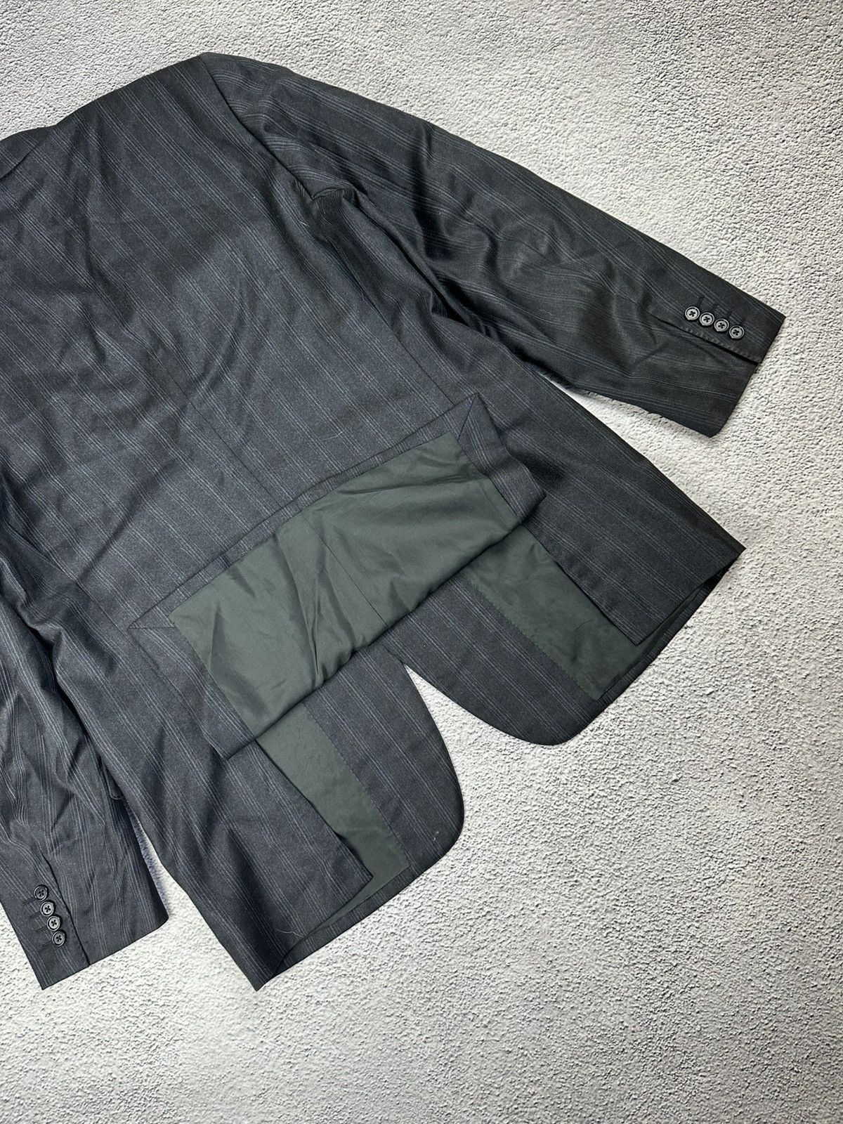 If Six Was Nine Mabro Uomo Loro Piana Wool Pinstripe Blazer 42R Old Money Size 42R - 8 Thumbnail