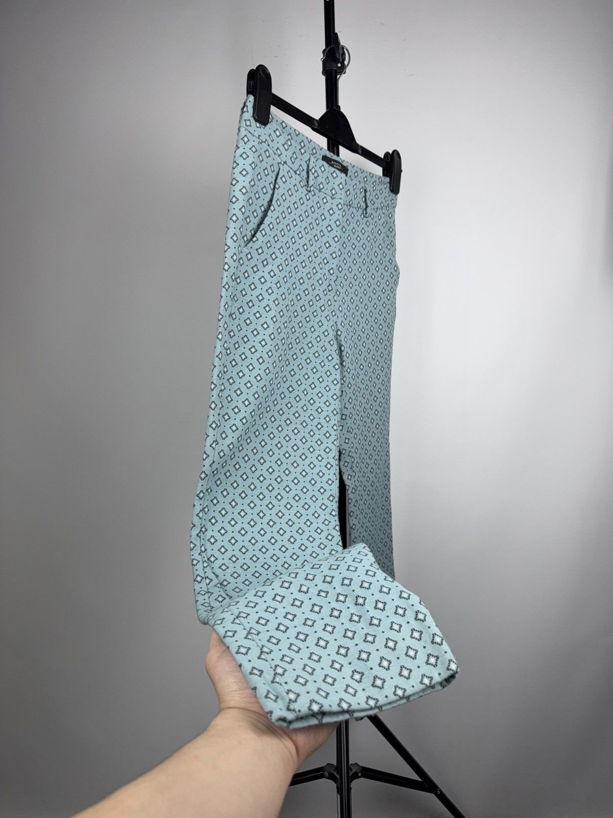 Weekend Max Mara Max Mara Weekend Cigarette Pants Pattern Blue 38 Size 27" / US 4 / IT 40 - 4 Thumbnail