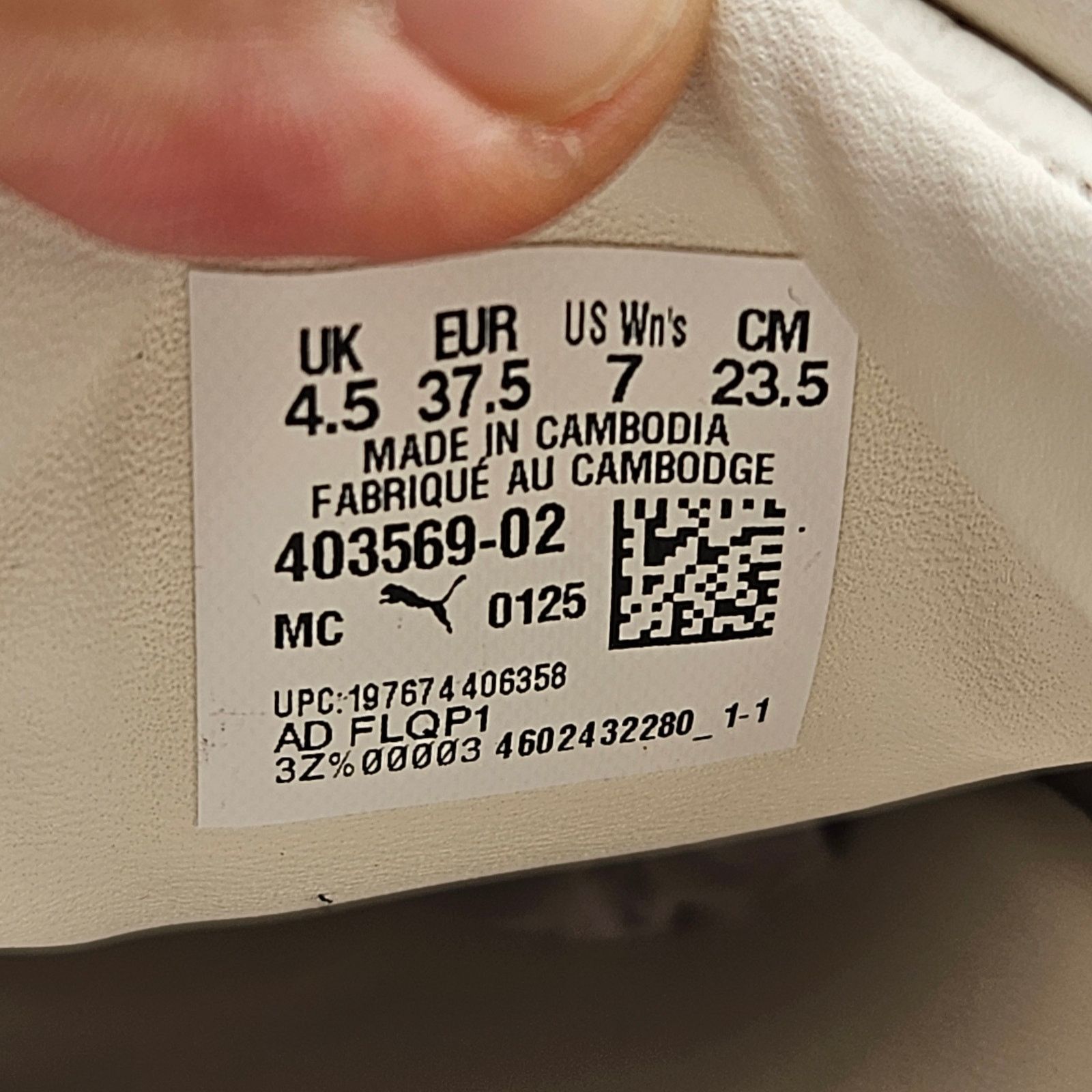 Puma PUMA RARE WOMEN'S 7 MOSTRO LEATHER FROSTED IVORY WHITE Size US 7 / IT 37 - 2 Thumbnail