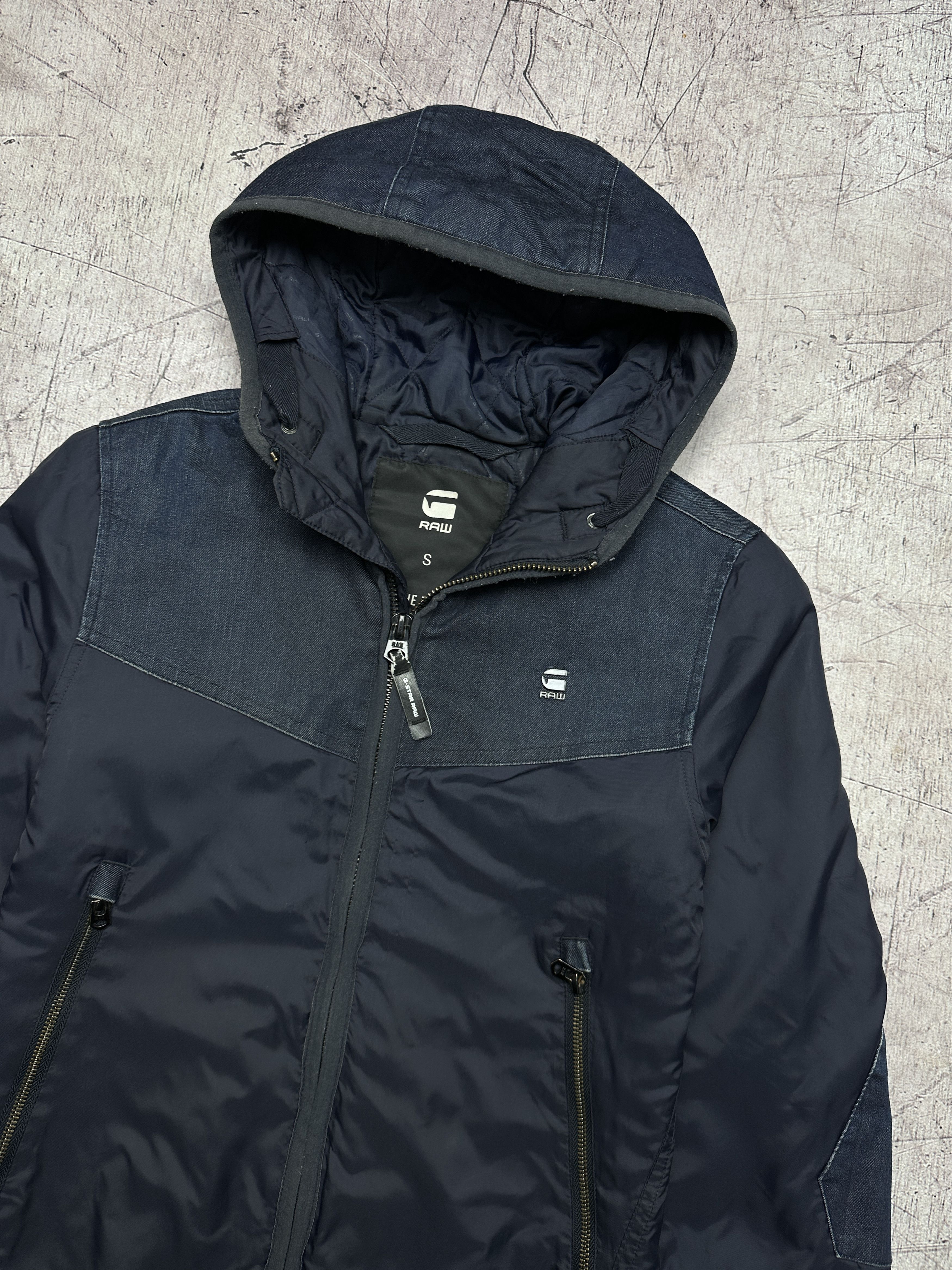 G-Star G Star Raw Mens Setscale Denim Hooded Overshirt Jacket Size US S / EU 44-46 / 1 - 2 Thumbnail