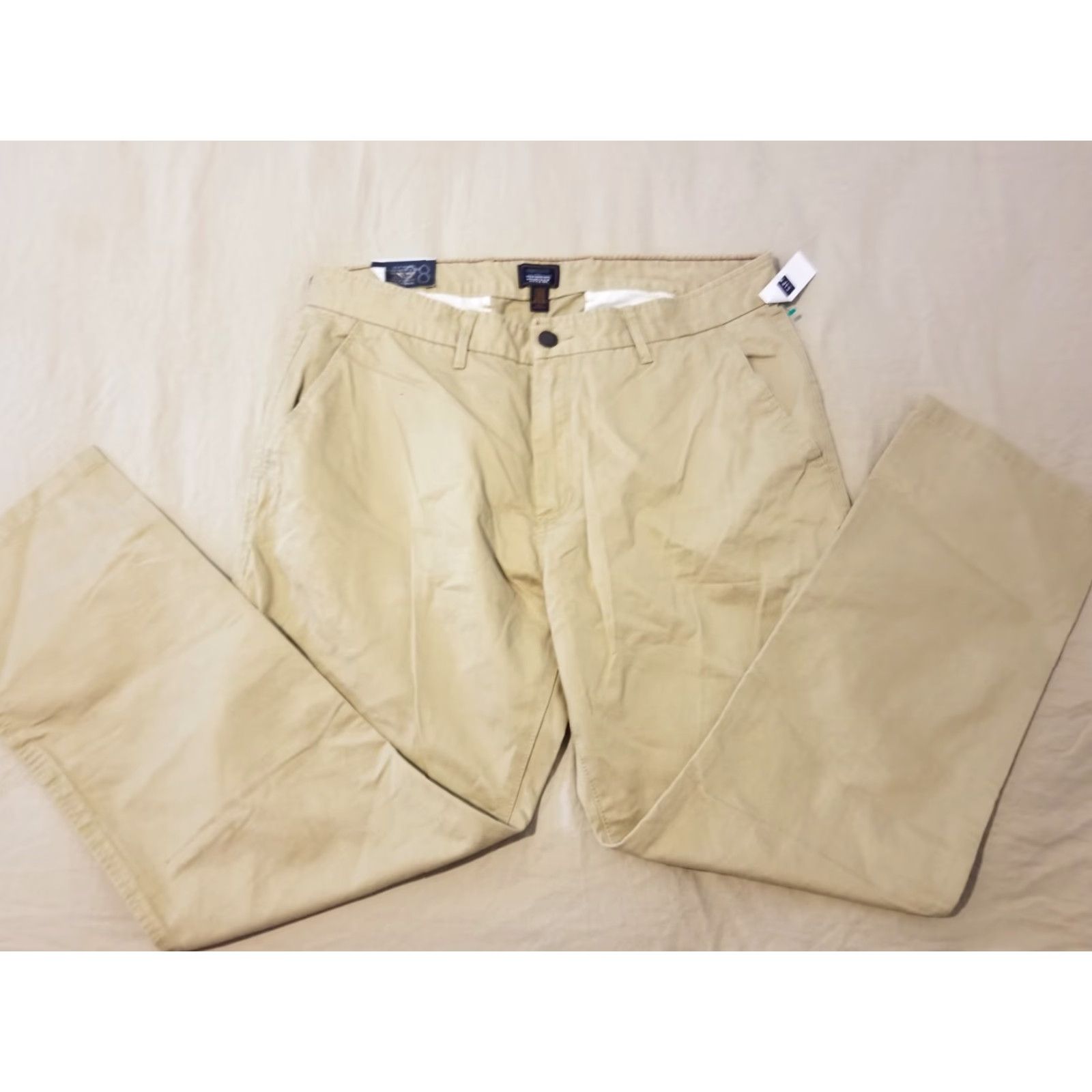 Gap Gap Mens Chino Pants 36x30 Khaki Beige Straight Leg 5-Pocket Flat Front Slim Classic Trousers Slim Fit Dress Casual Everyday Size US 36 / EU 52 - 4 Thumbnail