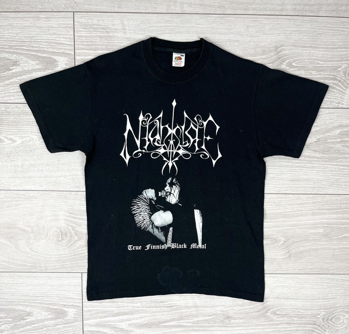 Band Tees Niahslae True Finnish Black Metal Band Rock T Shirt Size US M / EU 48-50 / 2 - 1 Thumbnail