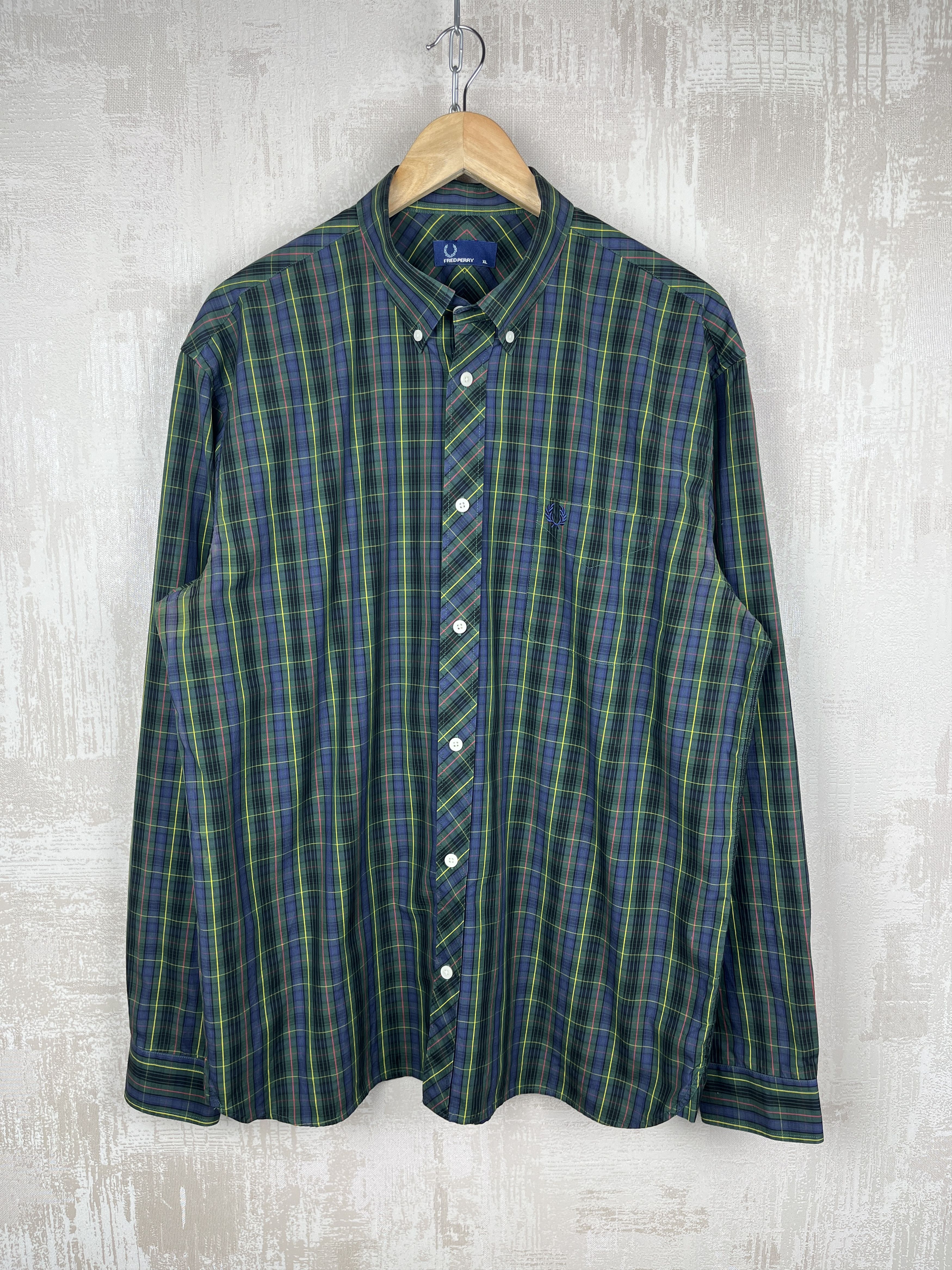 Fred Perry Fred Perry Check Pocket Shirt Long Sleeve Button Down Size US XL / EU 56 / 4 - 2 Thumbnail