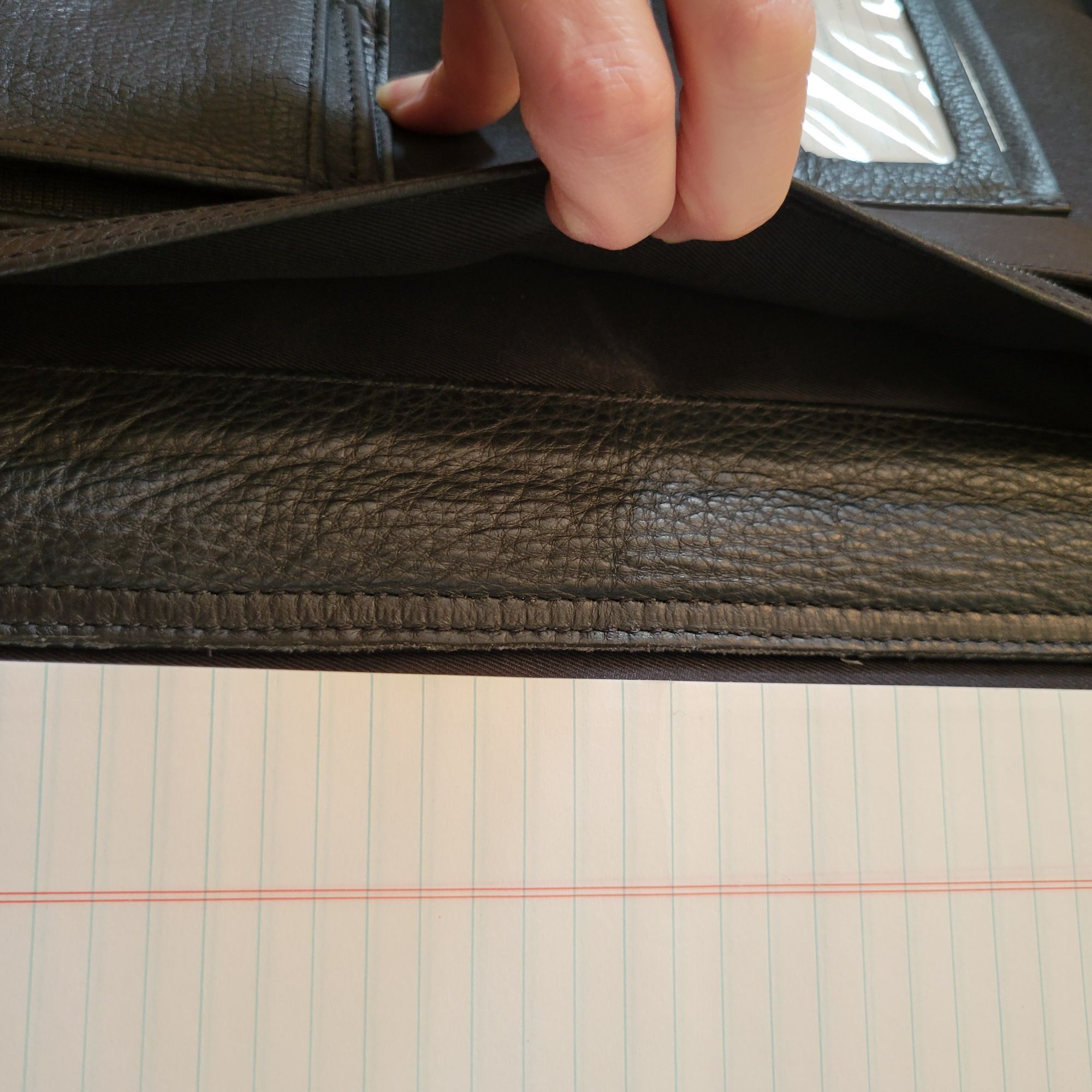 Wilsons Leather Wilsons Black Leather Business Portfolio Adjustable Shoulder Size ONE SIZE - 14 Thumbnail