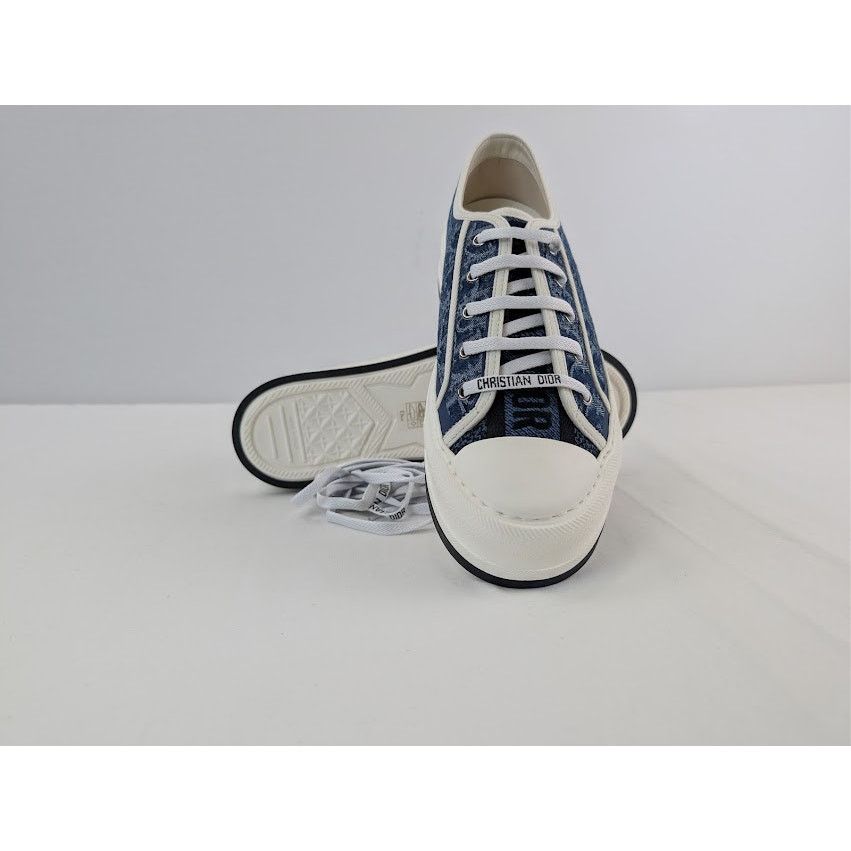 Dior o1rshd1 Walk'n'Dior Platform Sneaker Blue Stonewashed Effect Size US 11 / IT 41 - 13 Thumbnail