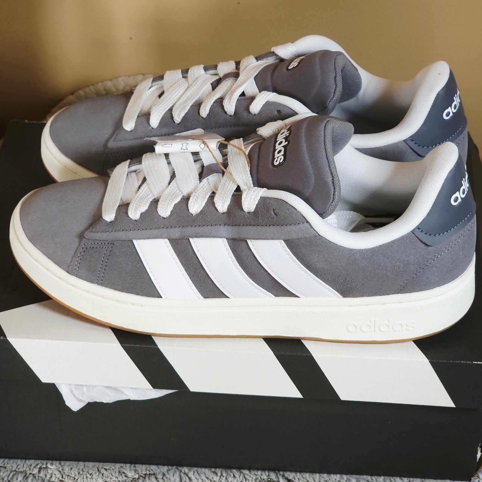 Adidas adidas Grand Court Alpha 00s – Grey/White – Men’s 11.5 – NIB Size US 11.5 / EU 44-45 - 5 Thumbnail