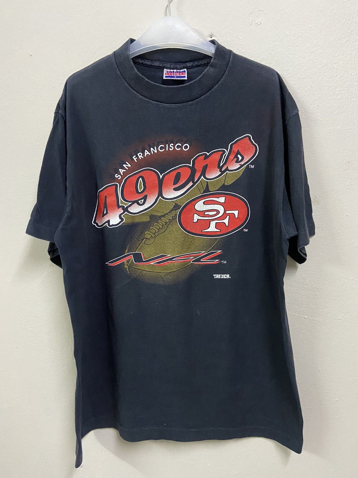 NFL × Vintage 90s San Francisco 49ERS NFL American Sport Single Stitch Tee Size US L / EU 52-54 / 3 - 1 Thumbnail