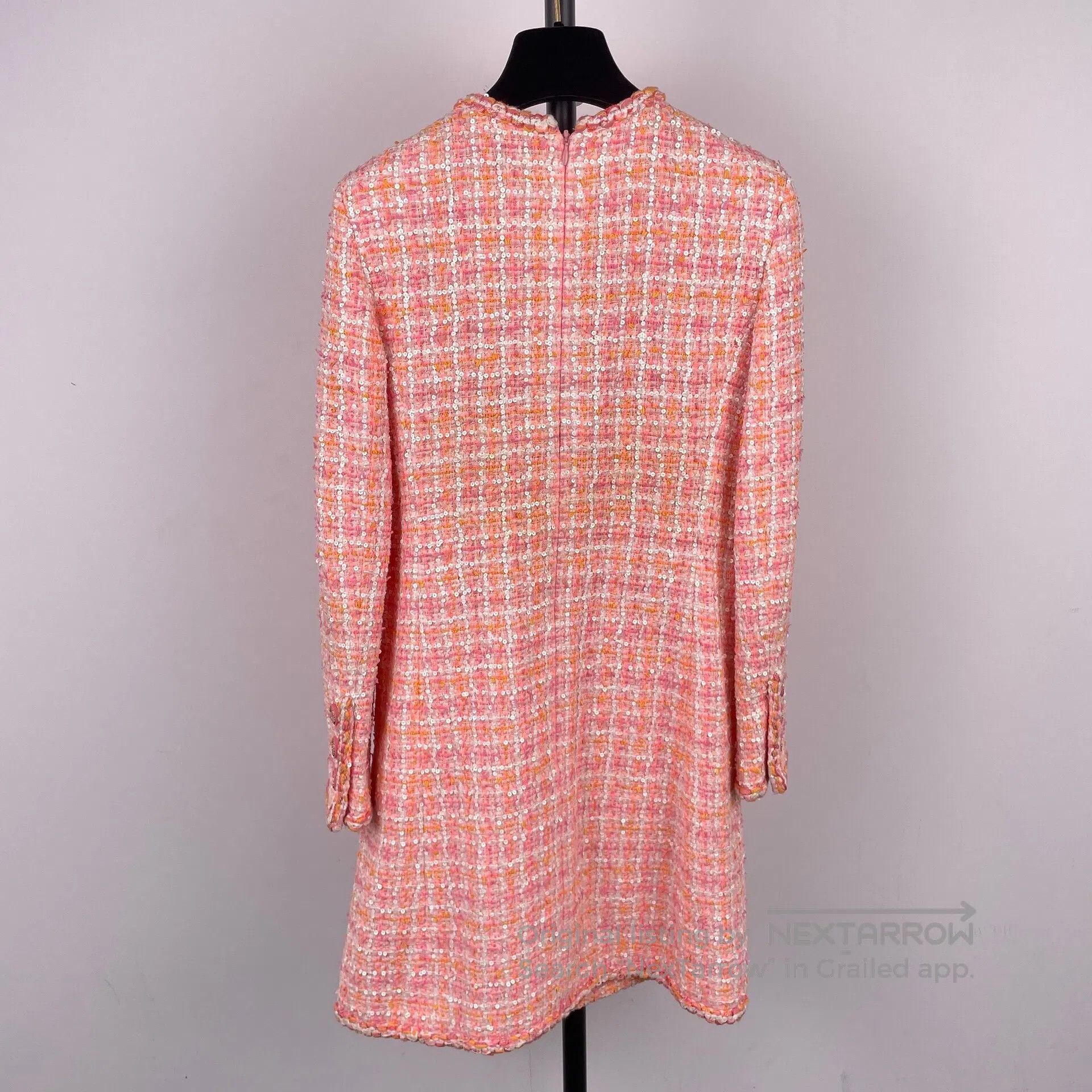 Chanel Chanel Cruise series orange tweed sequin dress size 34| Size XXS / US 00 / IT 34 - 2 Thumbnail