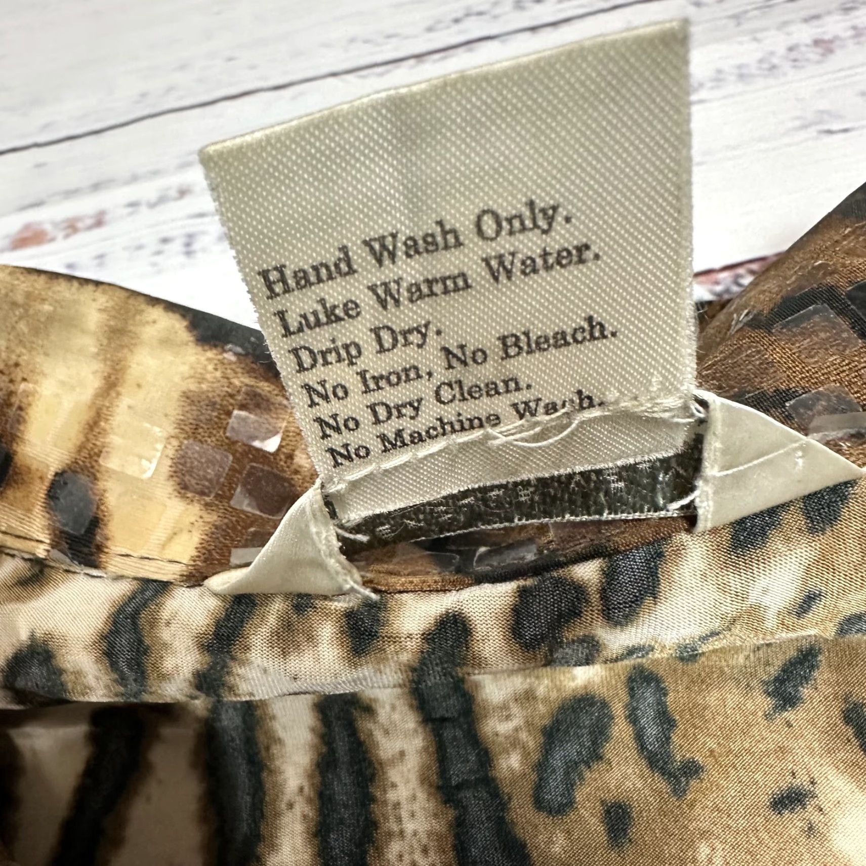 Vintage VINTAGE Misook Jacket Women Long Sleeve Zip Up Tiger Exotic Brown XL Misook Womens Shiny Polyester Brn Brown Jacket Places Ladies Mens Girls? Size XL / US 12-14 / IT 48-50 - 5 Thumbnail