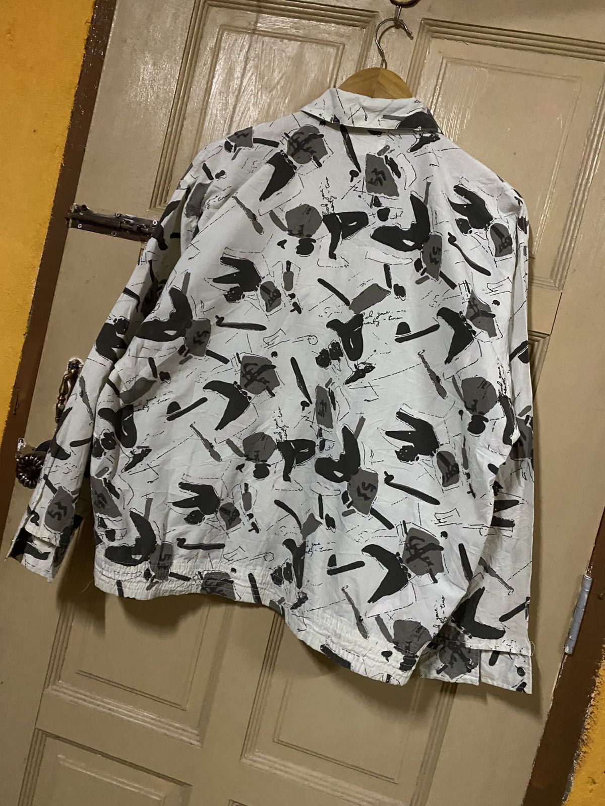 Japanese Brand Rare Vintage Machope Abstract Print Windbreaker Jacket 90s Size US M / EU 48-50 / 2 - 10 Thumbnail