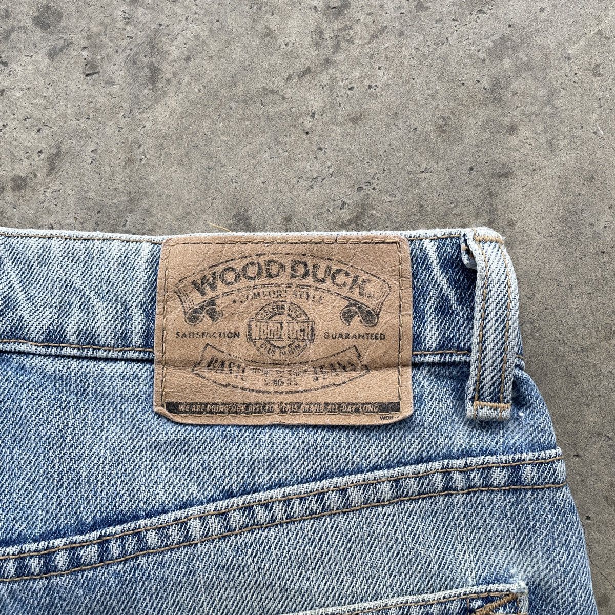 Japanese Brand Vintage Japan Wood Duck Faded Denim Distressed Jeans Pants Size US 28 / EU 44 - 8 Thumbnail