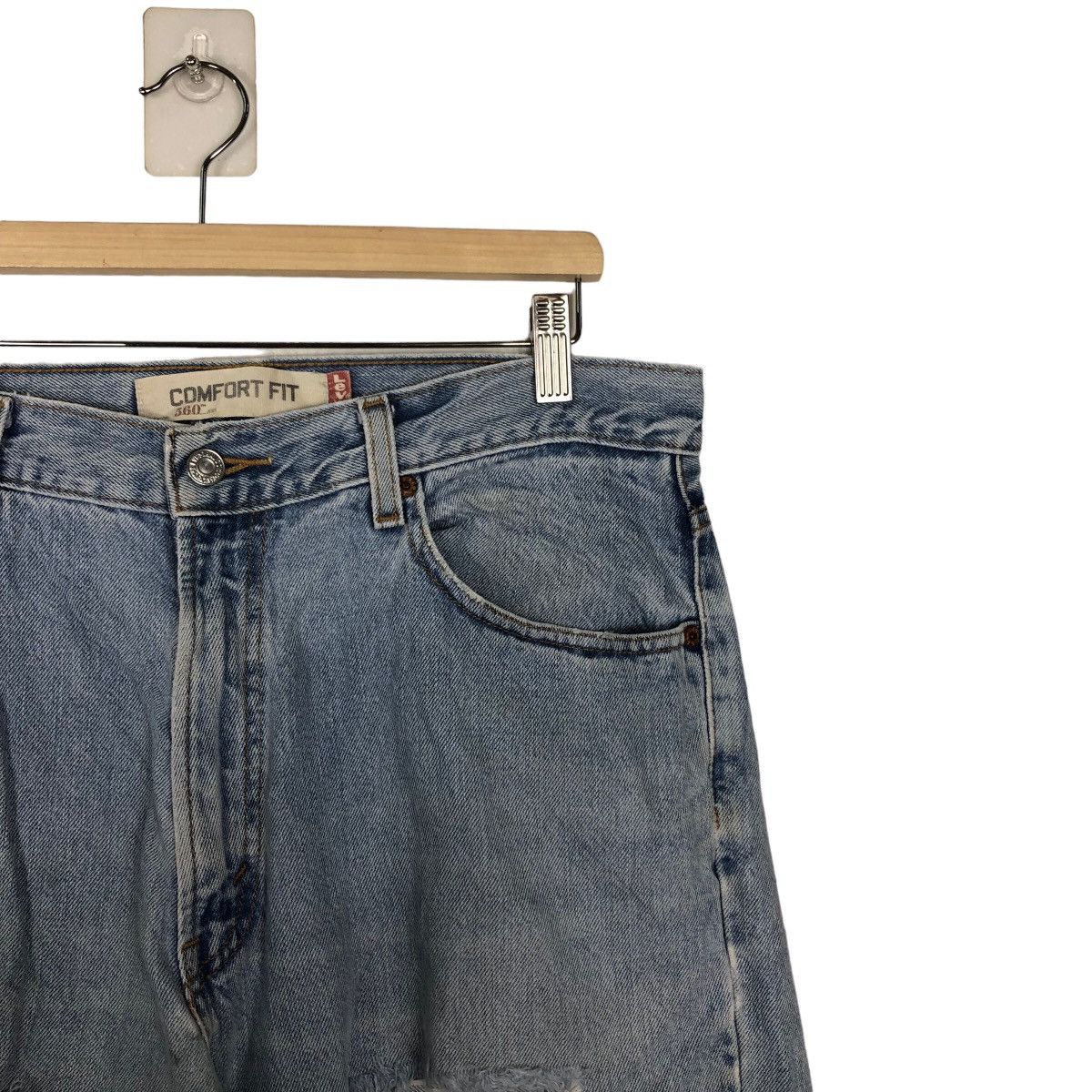 Levi's 🔥90’s True Vintage Distressed Denim Jeans Levi’s Size US 34 / EU 50 - 6 Thumbnail
