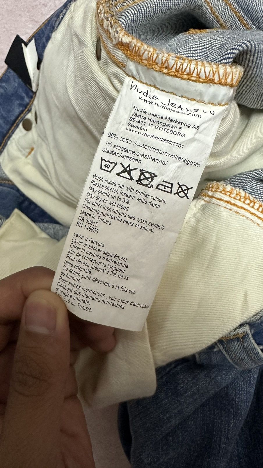Nudie Jeans Nudie Slimfit Jeans Size US 30 / EU 46 - 3 Thumbnail