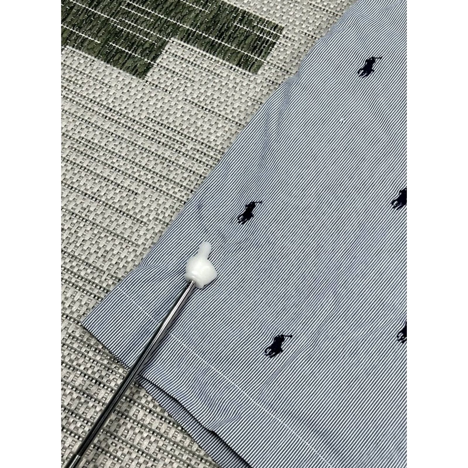 Polo Ralph Lauren Polo Ralph Lauren Chino Shorts Men 34 Gray Striped Fit All Over Pony Logo Cotton Size US S / EU 44-46 / 1 - 3 Thumbnail