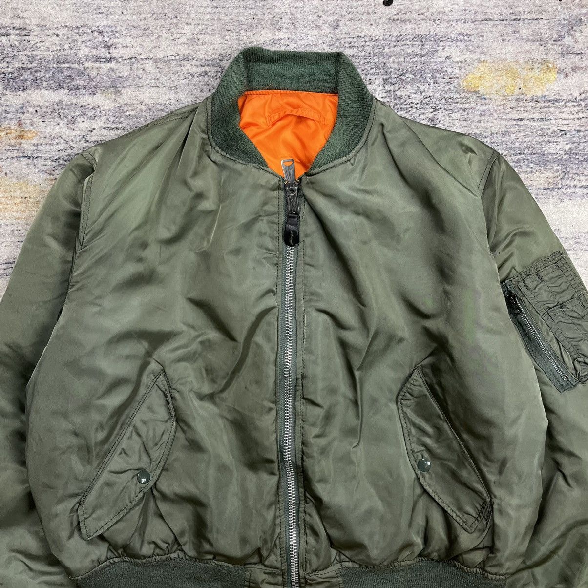 Alpha Industries Vintage alpha industries Ma-1 bomber jacket Size US XL / EU 56 / 4 - 2 Thumbnail