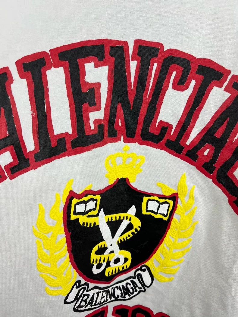 Balenciaga Balenciaga Scissors letter destruction short sleeve 2501-Ne Size US XS / EU 42 / 0 - 3 Thumbnail