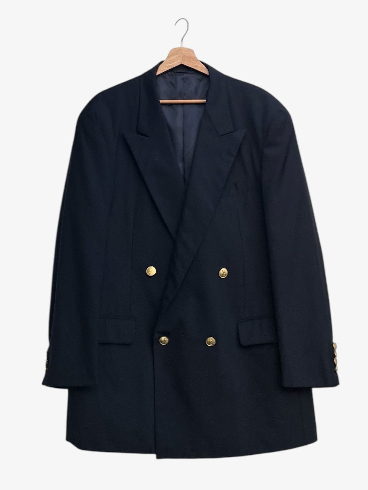Moschino Moschino Cheap and Chic Navy Double Breasted Tailored Jacket Size US L / EU 52-54 / 3 - 1 Thumbnail