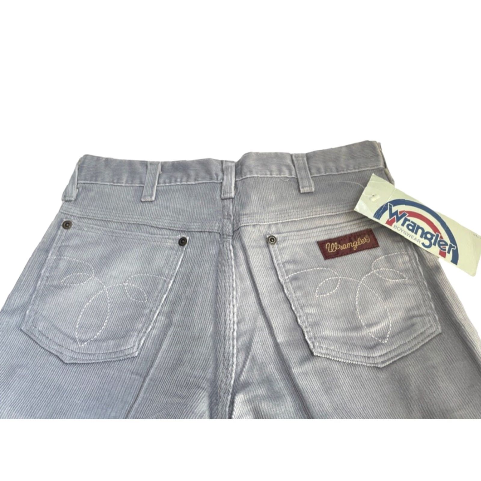 Wrangler VINTAGE Wrangler Corduroy Straight Leg Jeans Men 29x36 Gray NWT Deadstock 70s Size US 29 - 5 Thumbnail