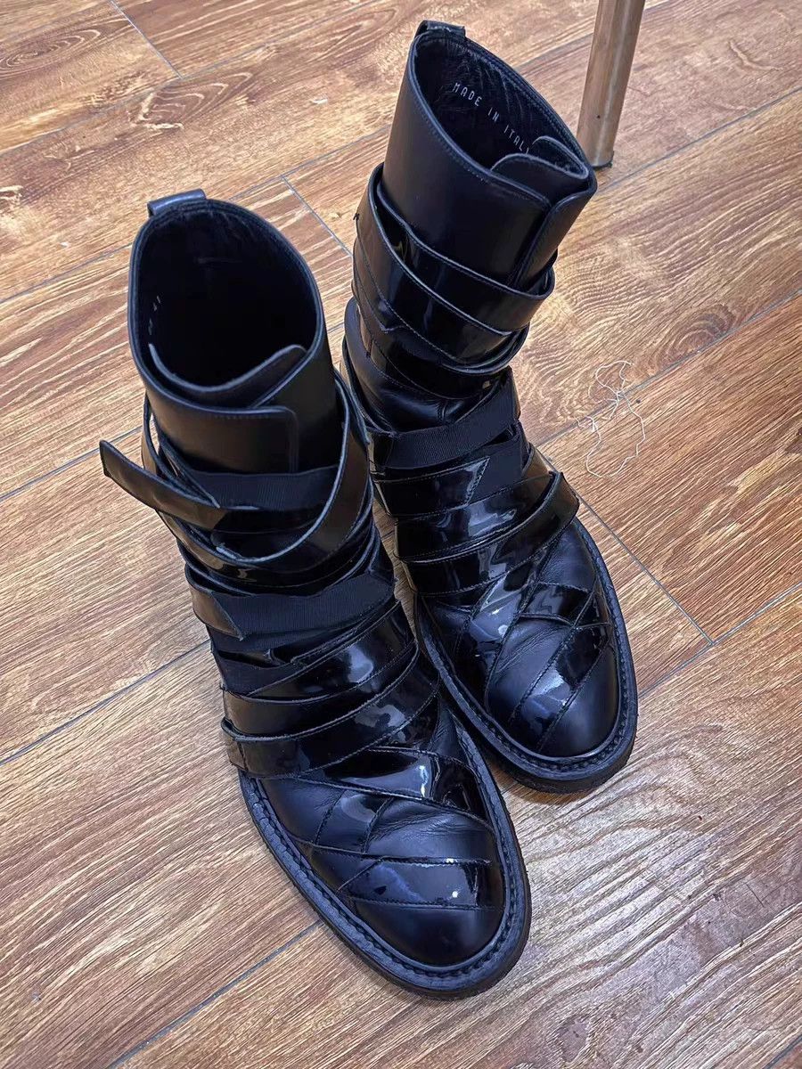 Dior × Hedi Slimane Dior Homme AW04 VOTC Moto Boots Size 41.5