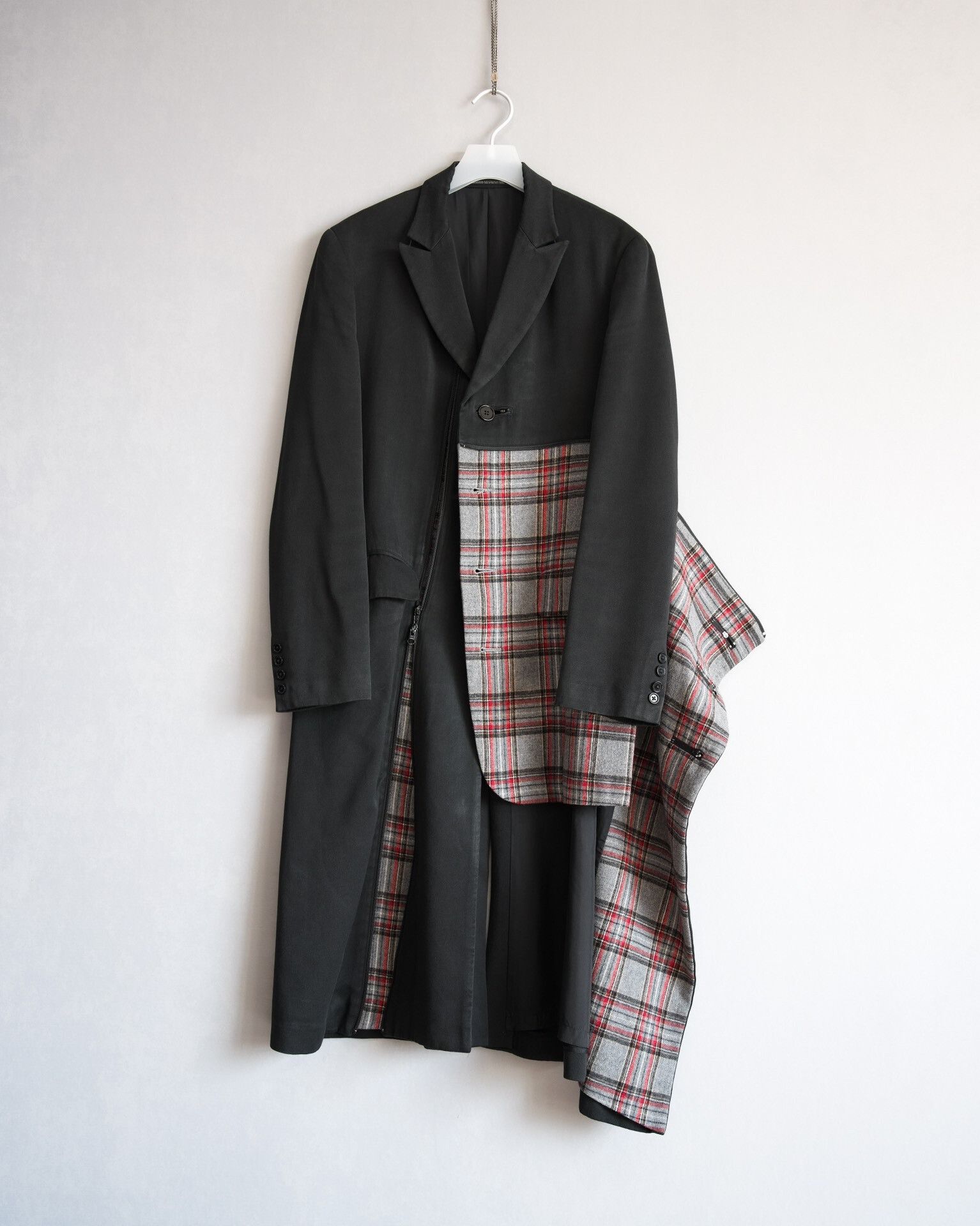 Yohji Yamamoto Yohji Yamamoto Plaid Coat Size US M / EU 48-50 / 2 - 1 Thumbnail