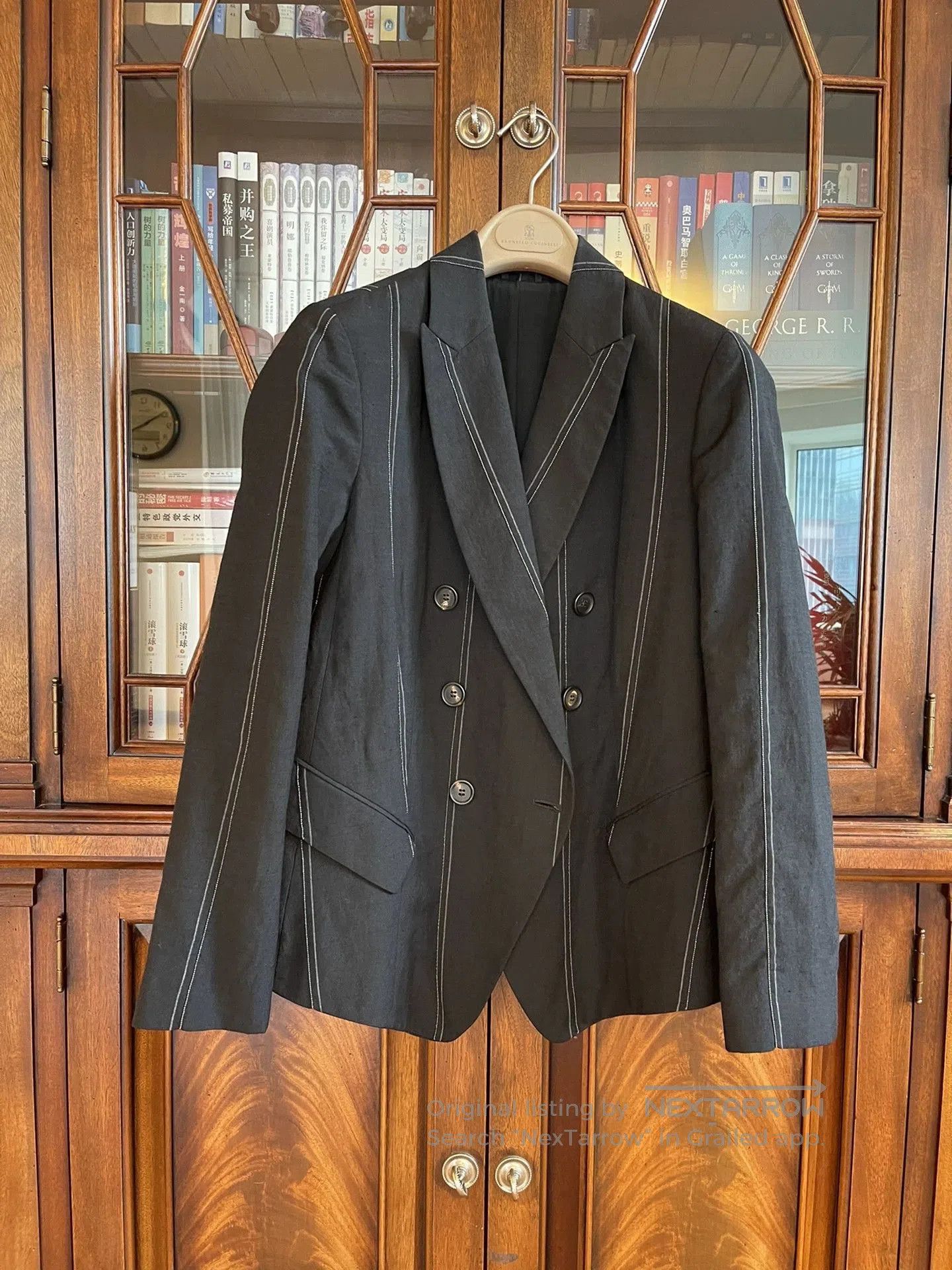 Brunello Cucinelli Brunello Cucinelli Beaded Blazer Jacket. Size US S / EU 44-46 / 1 - 1 Thumbnail