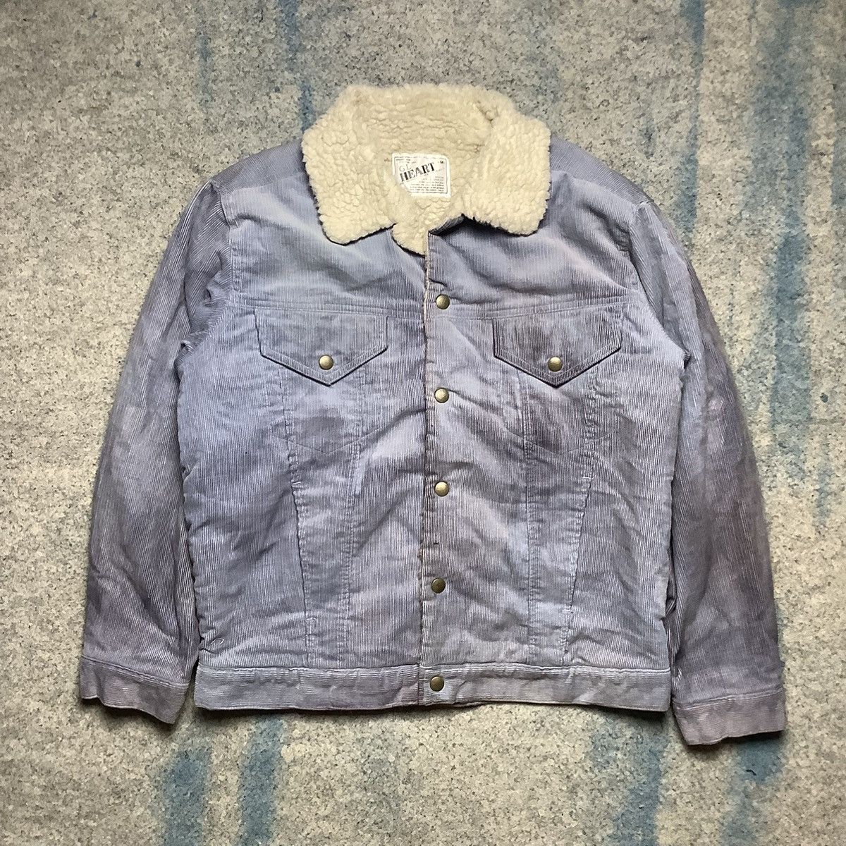 Japanese Brand × Vintage Vintage GL Heart Sherpa Jacket Sunfaded Size US M / EU 48-50 / 2 - 1 Thumbnail