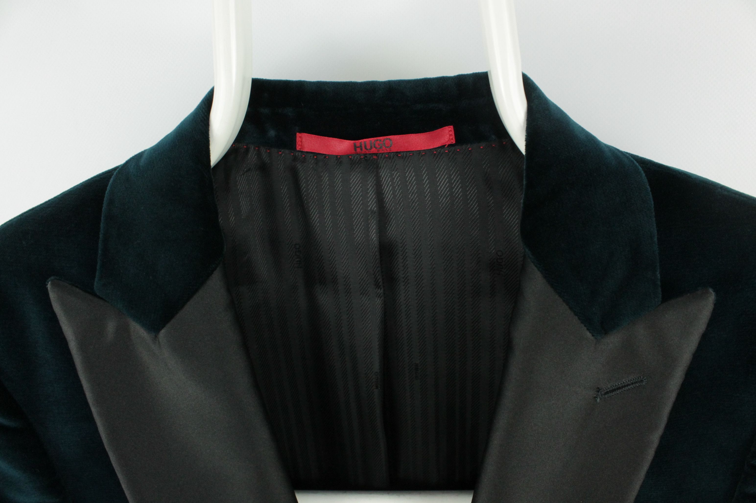 Hugo Boss Hugo Boss Green Velvet Slim Fit Tuxedo Blazer Jacket Size US S / EU 44-46 / 1 - 3 Thumbnail