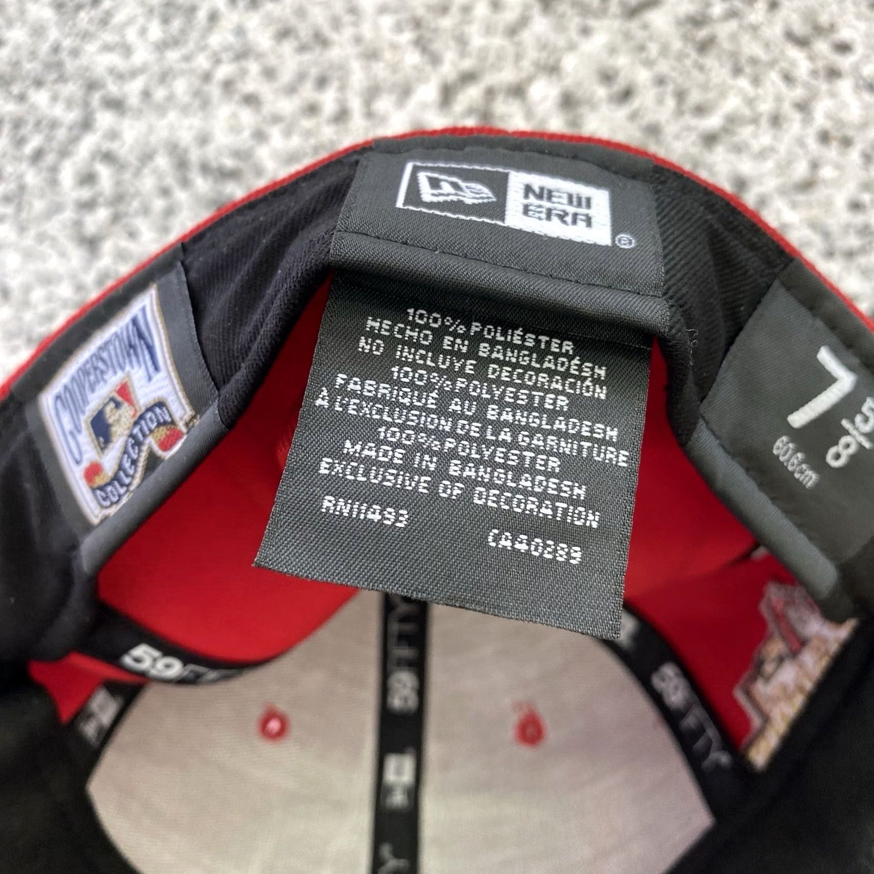 New Era VINTAGE? No, not vintage. New Era 59FIFTY Arizona Diamondbacks 20TH Anniversary World Champions Hat Cap Red 7 5/8 Mens Baseball Cap Size ONE SIZE - 7 Thumbnail