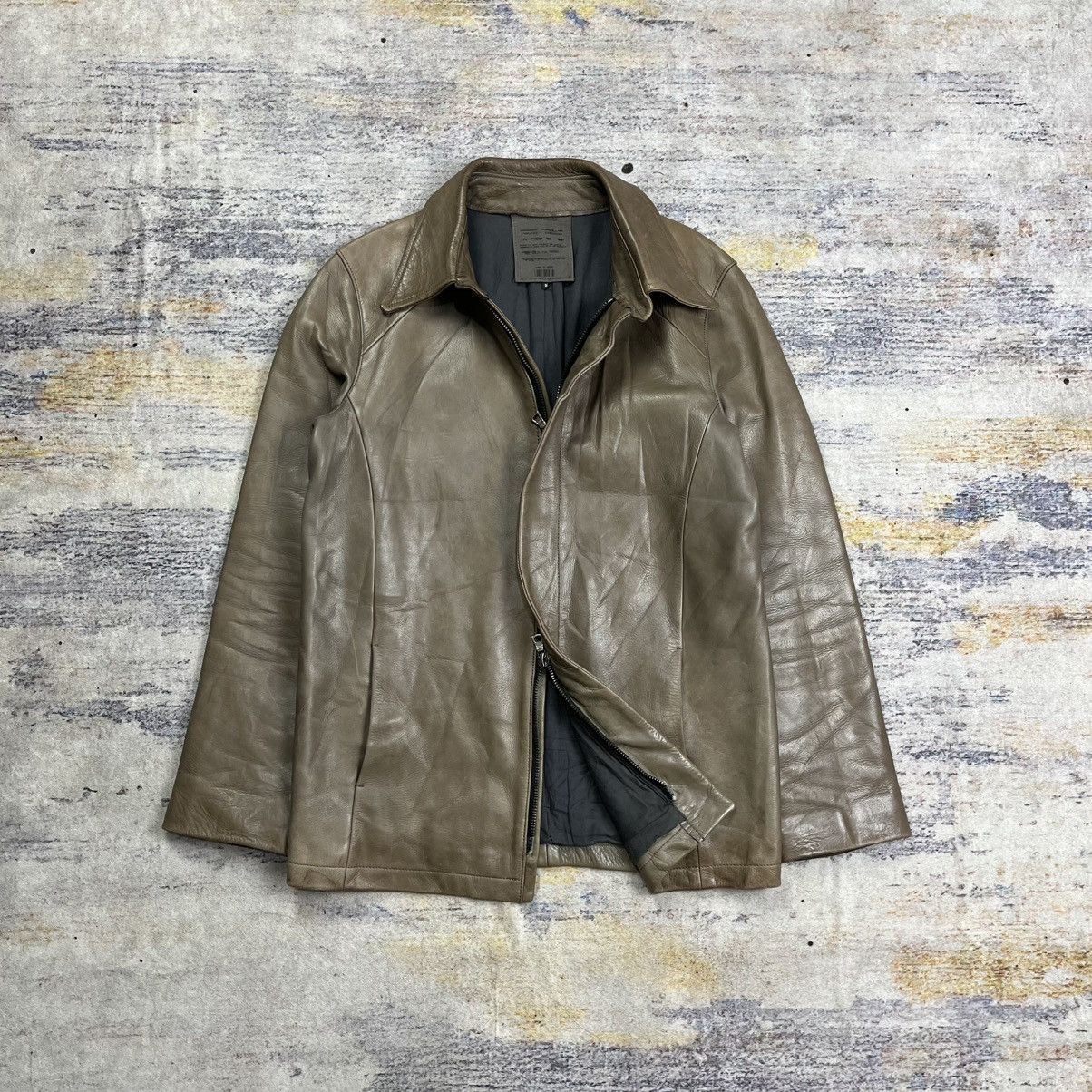 RIPVANWINKLE Rip Van Winkle double zipper steer leather jacket Size US M / EU 48-50 / 2 - 2 Thumbnail