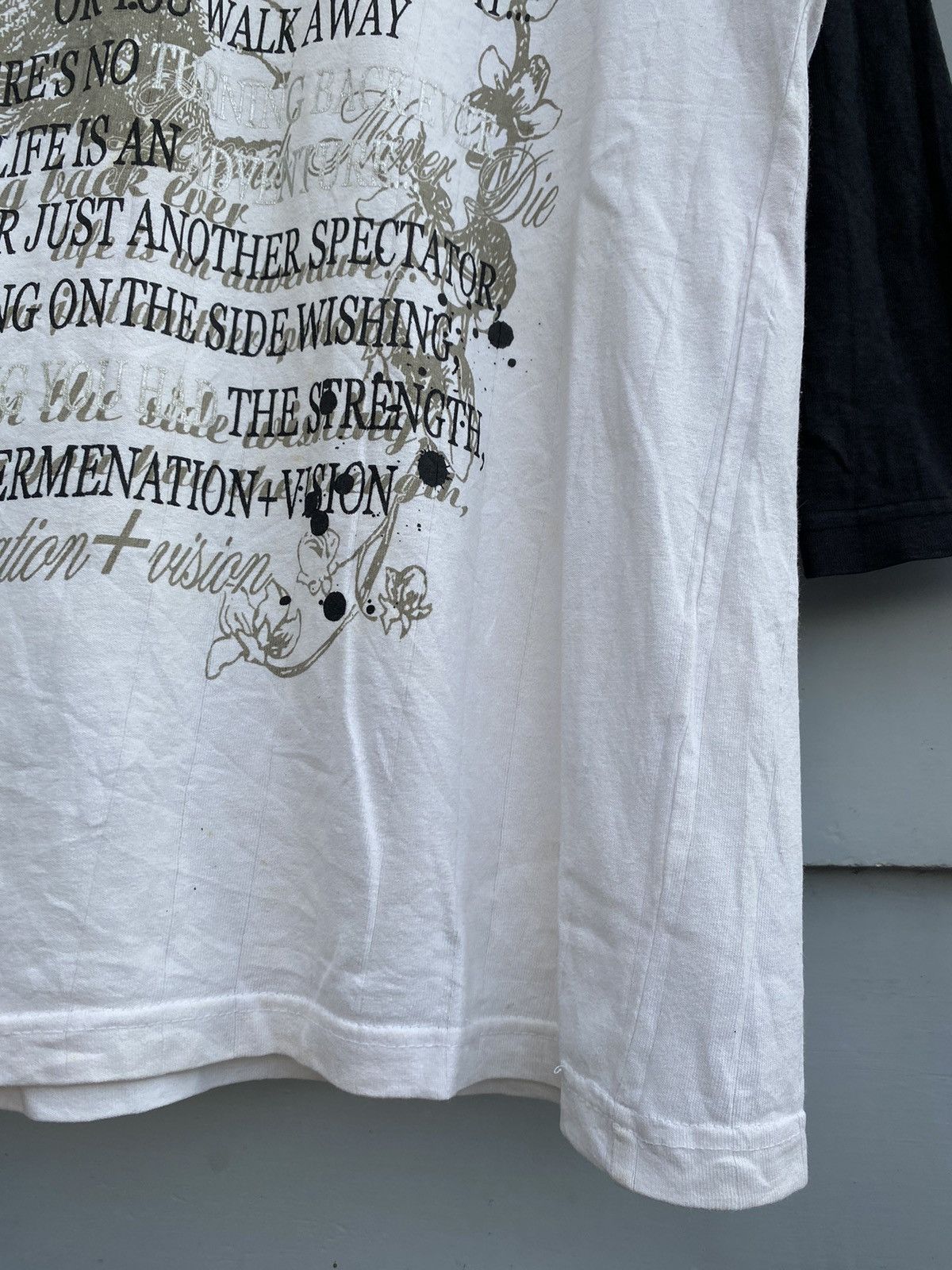 Japanese Brand Vision Street Wear Skull Label & Eagle Poem Graphic Raglan Size US L / EU 52-54 / 3 - 6 Thumbnail