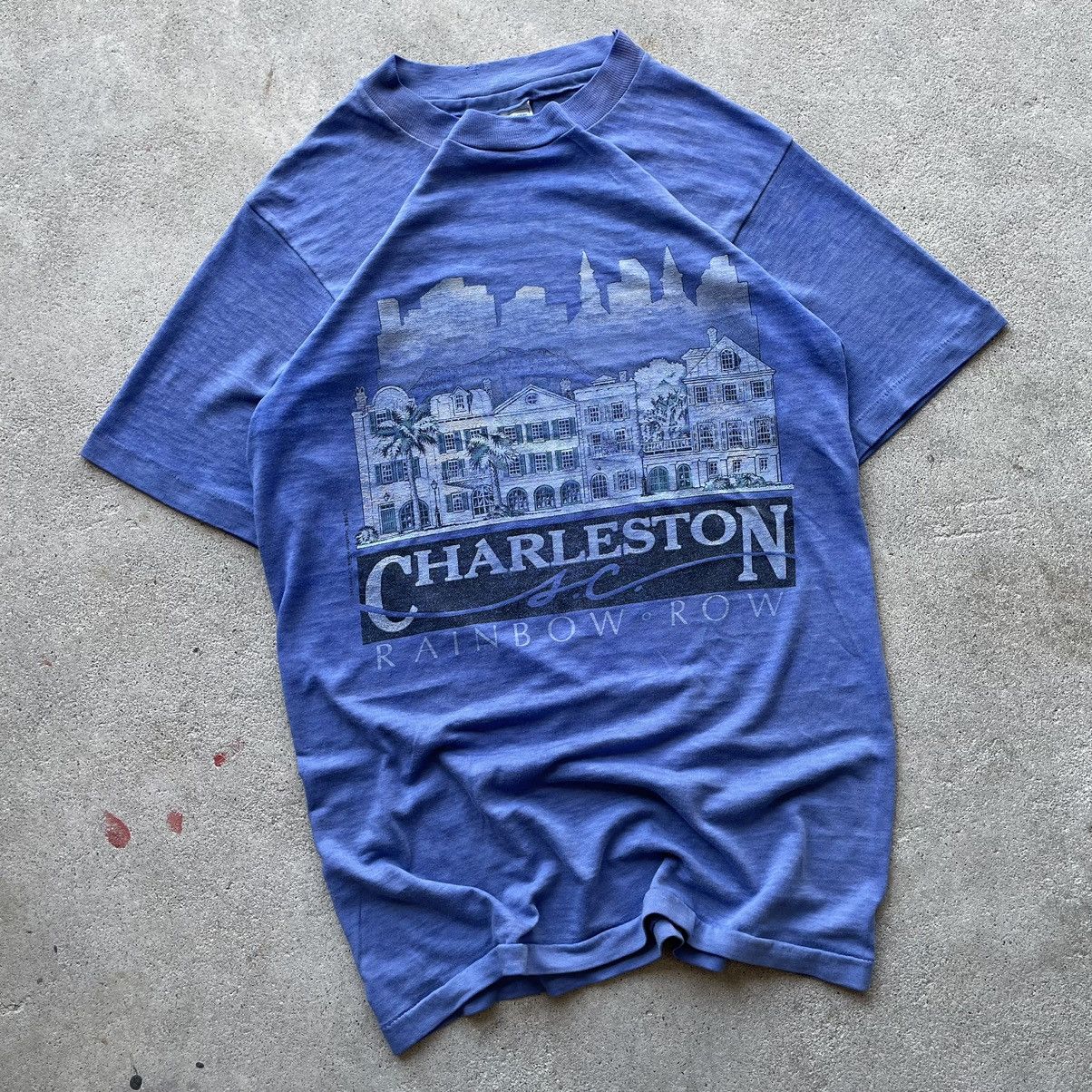 Vintage Vintage 80s Faded Paper Thin Charleston Rainbow Row Tee Size US XS / EU 42 / 0 - 1 Preview