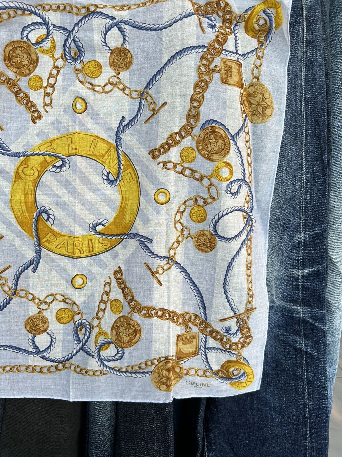 Celine × Vintage CELINE Handkerchief/Bandana/NackerChief Size ONE SIZE - 7 Thumbnail