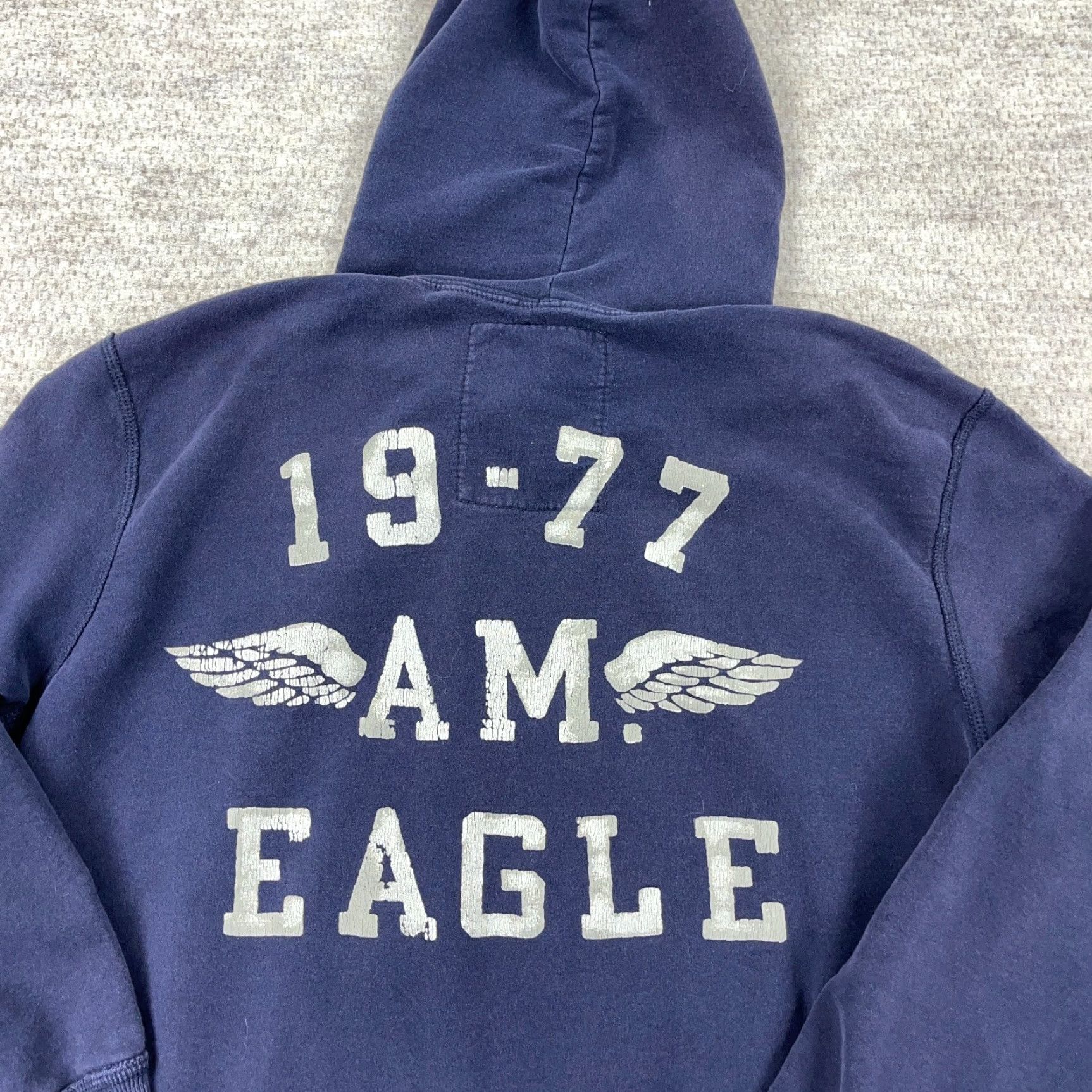 American Eagle Outfitters VINTAGE American Eagle Outfitters Hoodie Men L Blue Sweatshirt Faded Wings Grunge Size US L / EU 52-54 / 3 - 5 Thumbnail