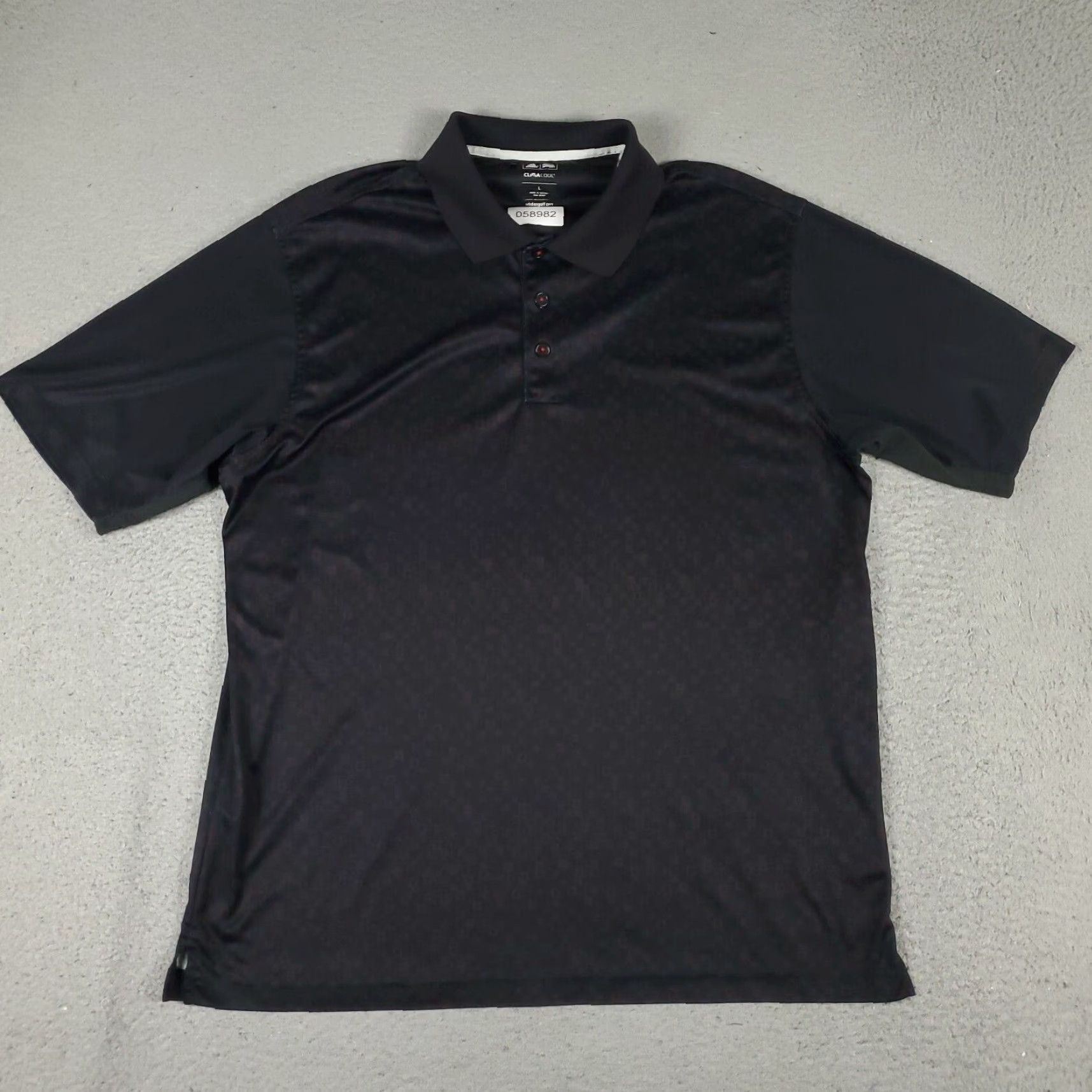 Adidas Adidas Polo Shirt Mens L Black Red Geometric Golf Casual Short Sleeve Shirt Mens Black Geometric Polo Adidas L Size US L / EU 52-54 / 3 - 2 Thumbnail