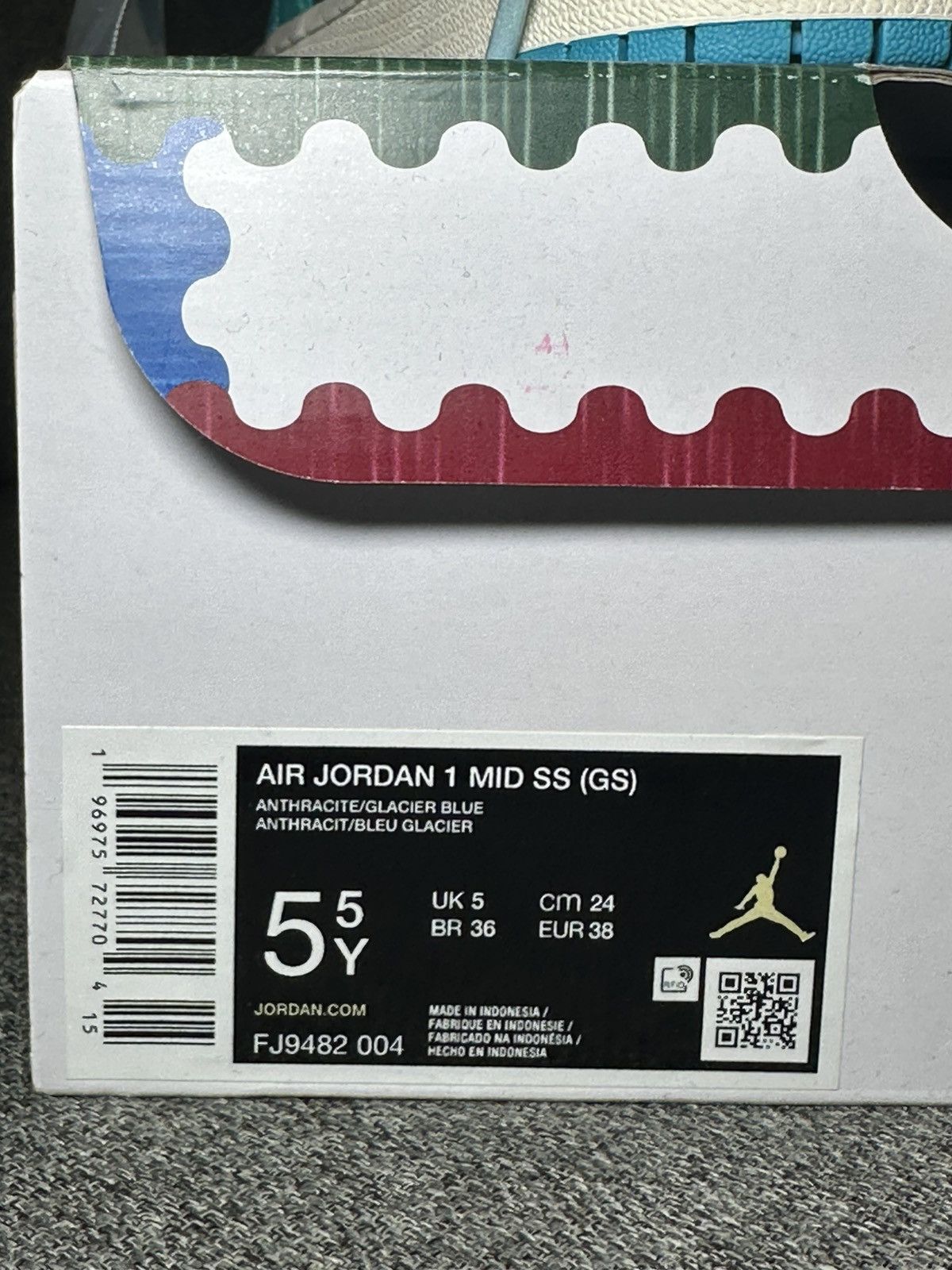 Jordan Brand × Nike Air Jordan 1 Mid SS (GS) Size US 7.5 / IT 37.5 - 4 Thumbnail