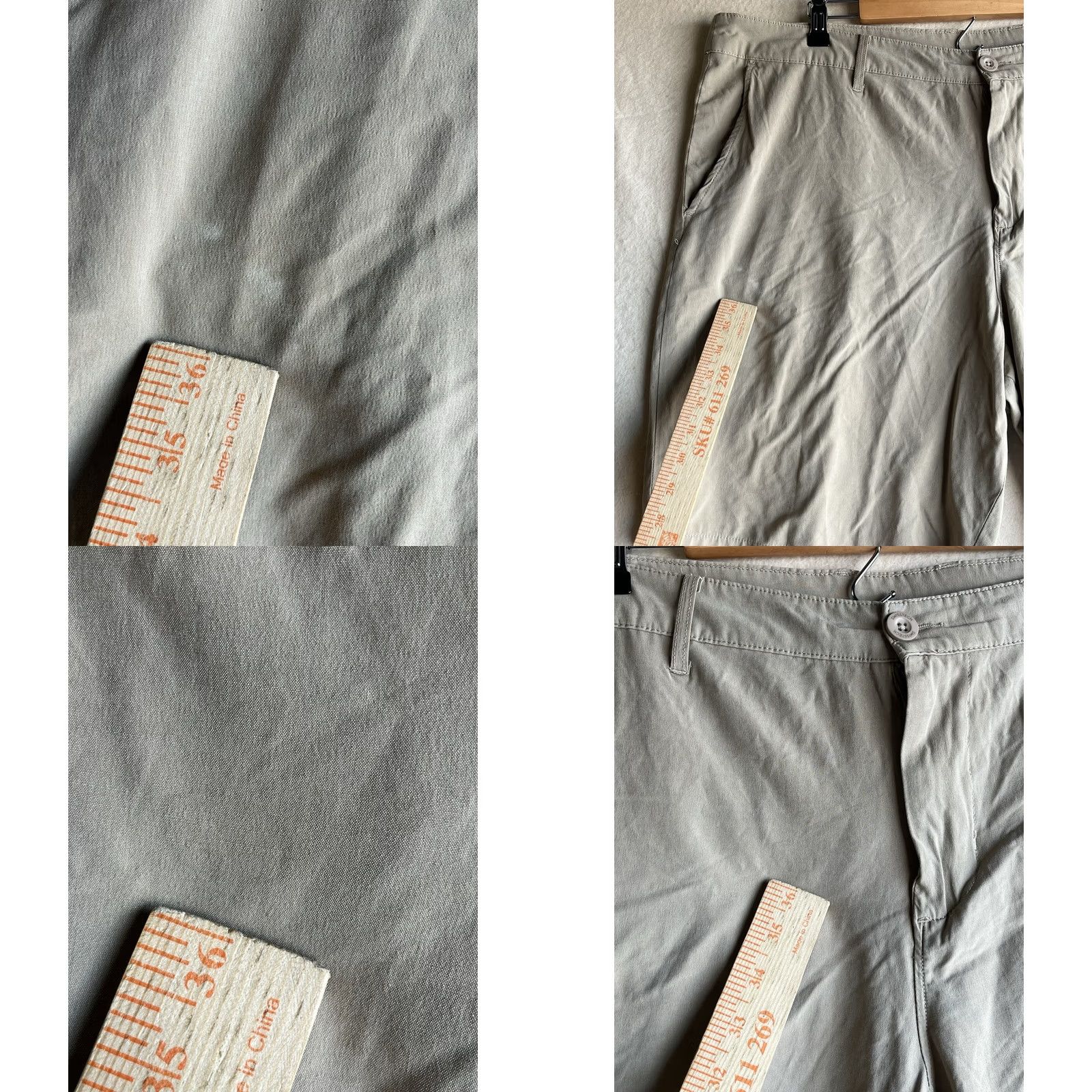 Vintage Swiss Tech Mens Shorts SZ 40 Comfort Waist Breathable Flat Front Brown Chino Pockets Casual Regular Summer Fall Mens Size US 40 / EU 56 - 8 Thumbnail