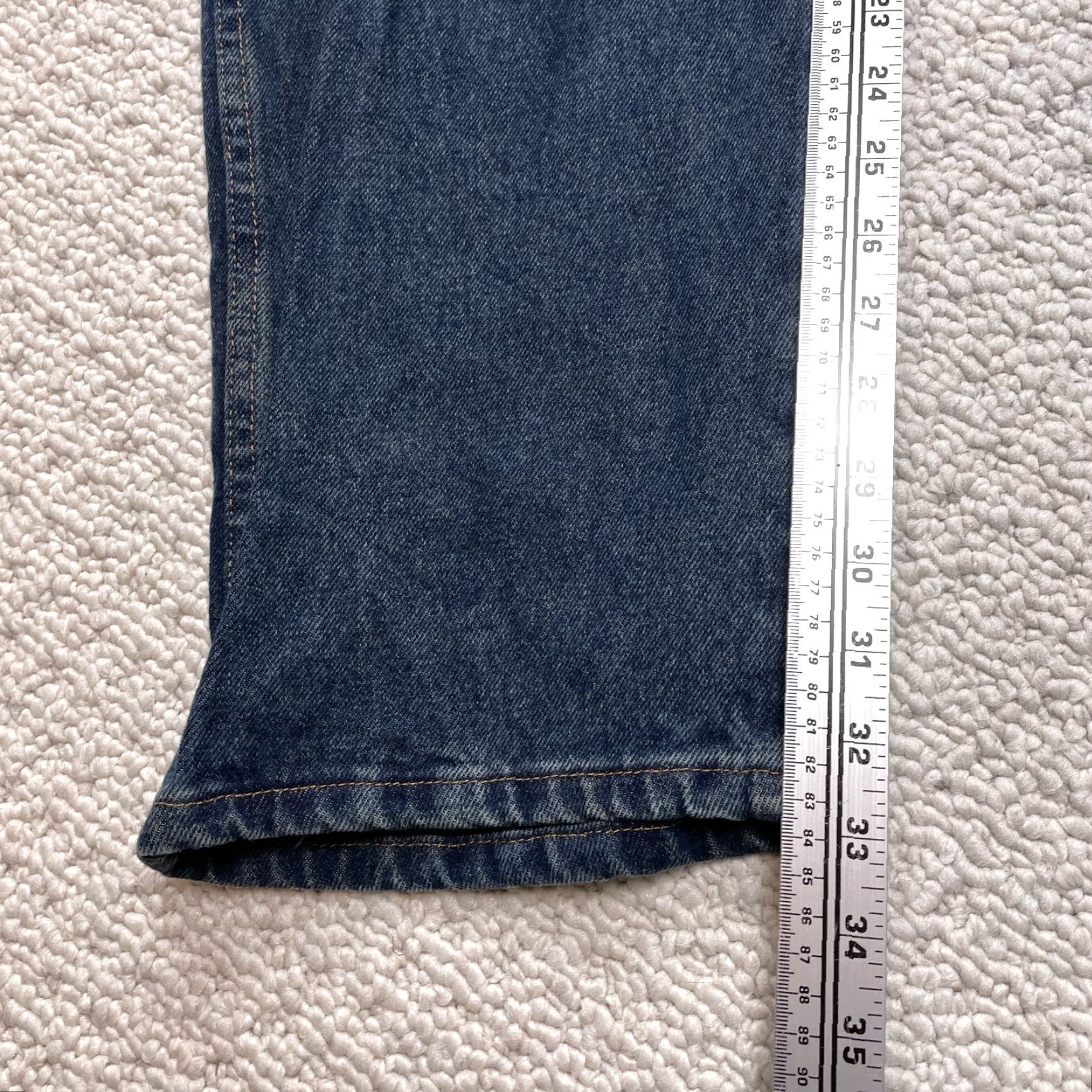 Vintage Rustler Jeans Mens 44 Blue Denim Dark Wash Straight 44x32 Adult High Rise Pants Size US 44 / EU 60 - 3 Thumbnail